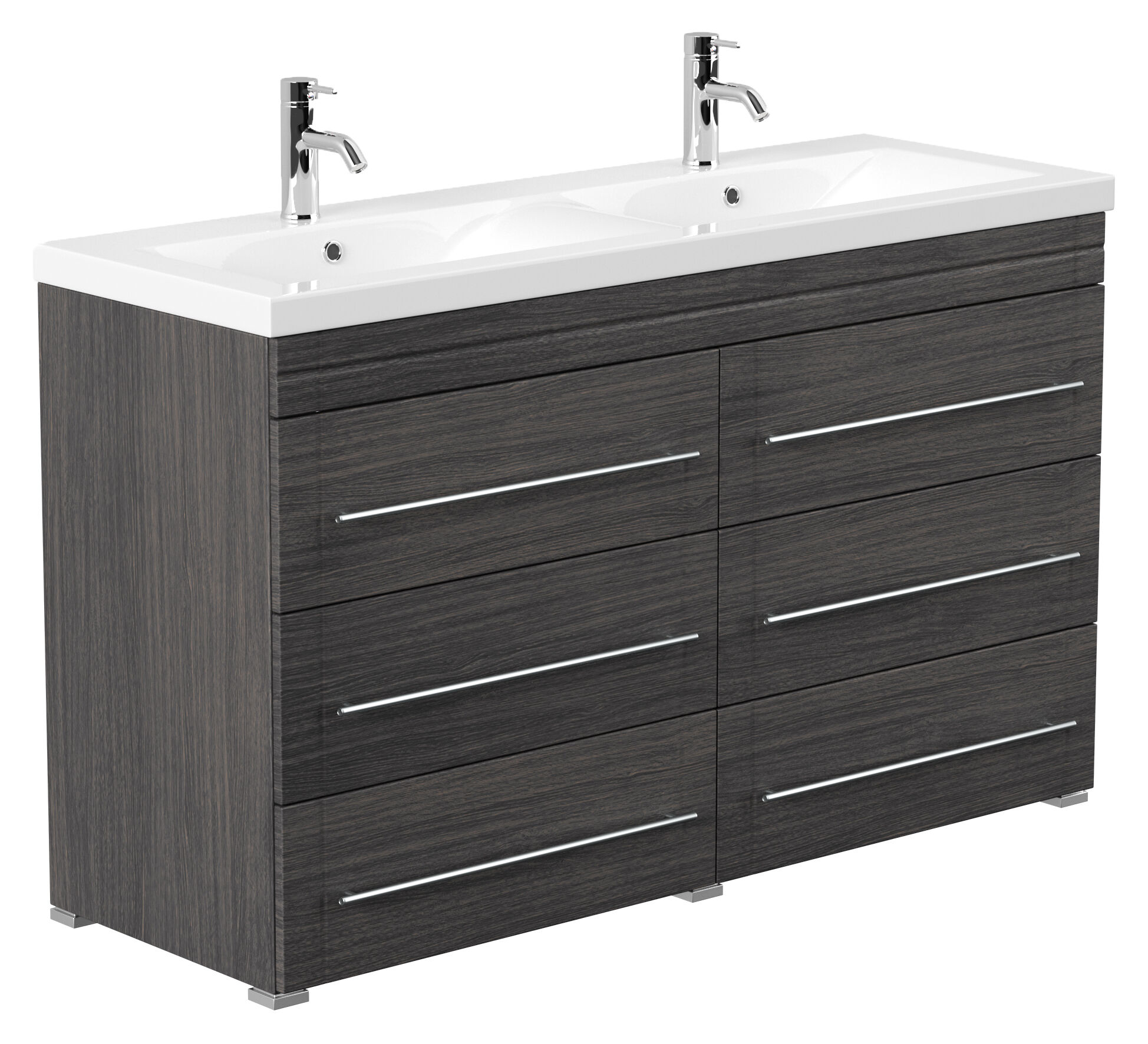 Stand Badmöbel Gallo Modern SoftClose anthrazit