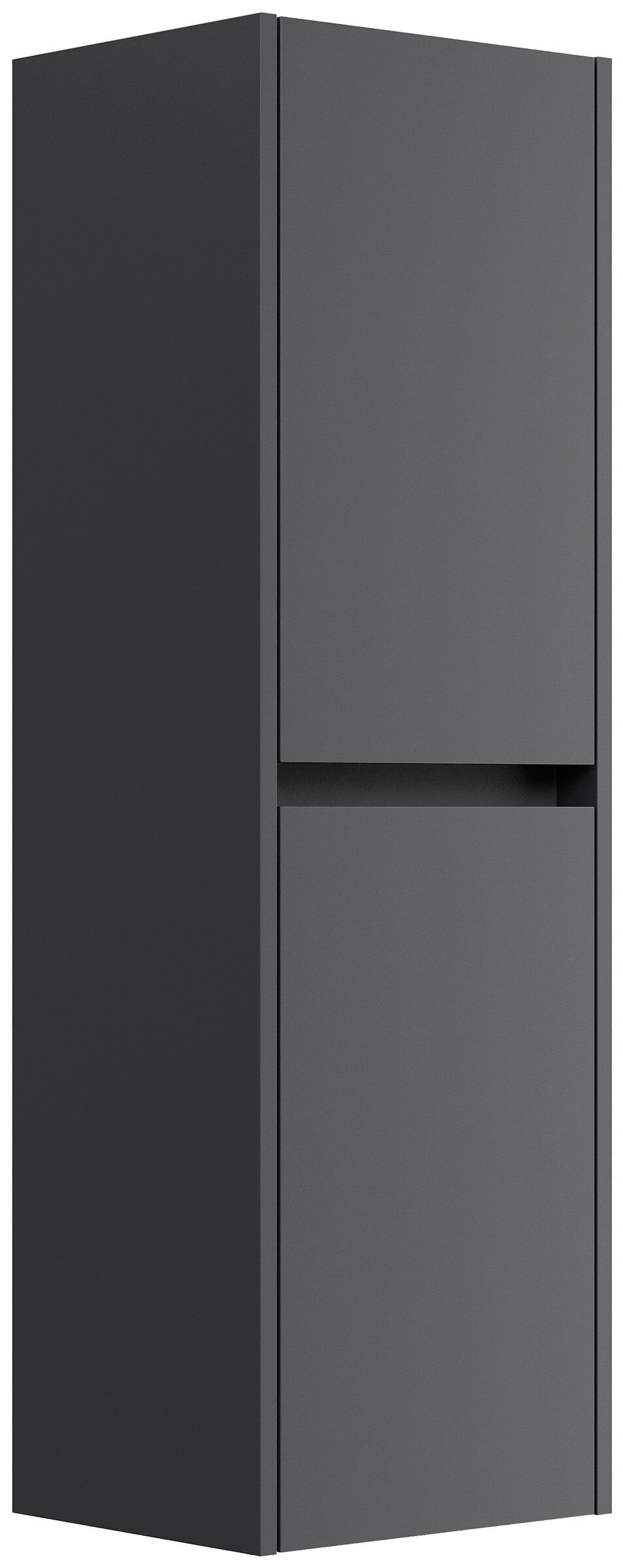 Badezimmer Hochschrank 112cm  Softclose Taifun Wandmontage weiß Hgl