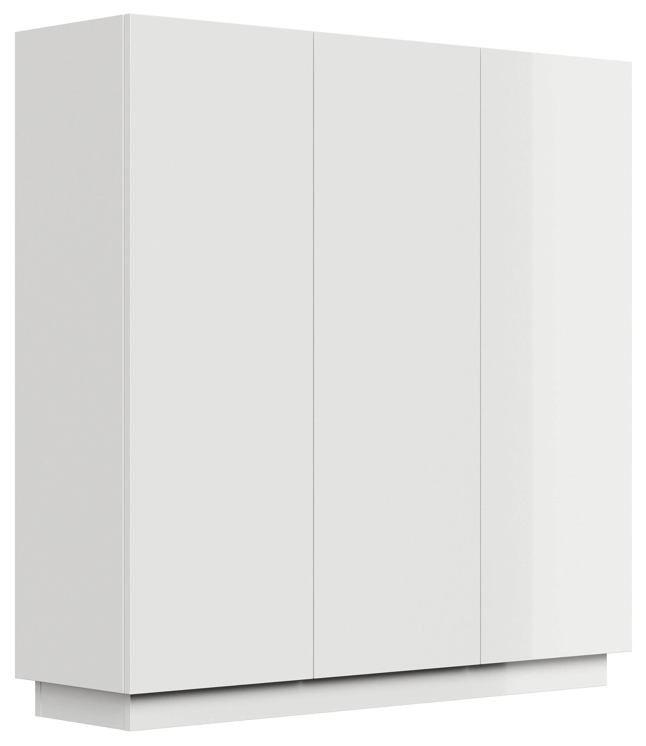 Sideboard Schuhschrank Alius-L 3 Türen Grafit hochglanz