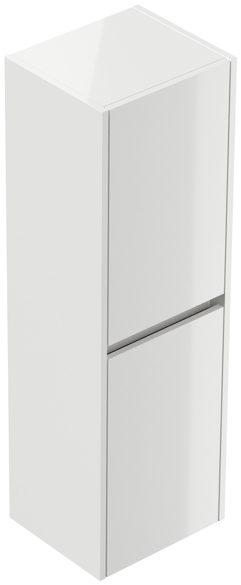 Badezimmer Hochschrank 112cm  Softclose Taifun Wandmontage weiß Hgl