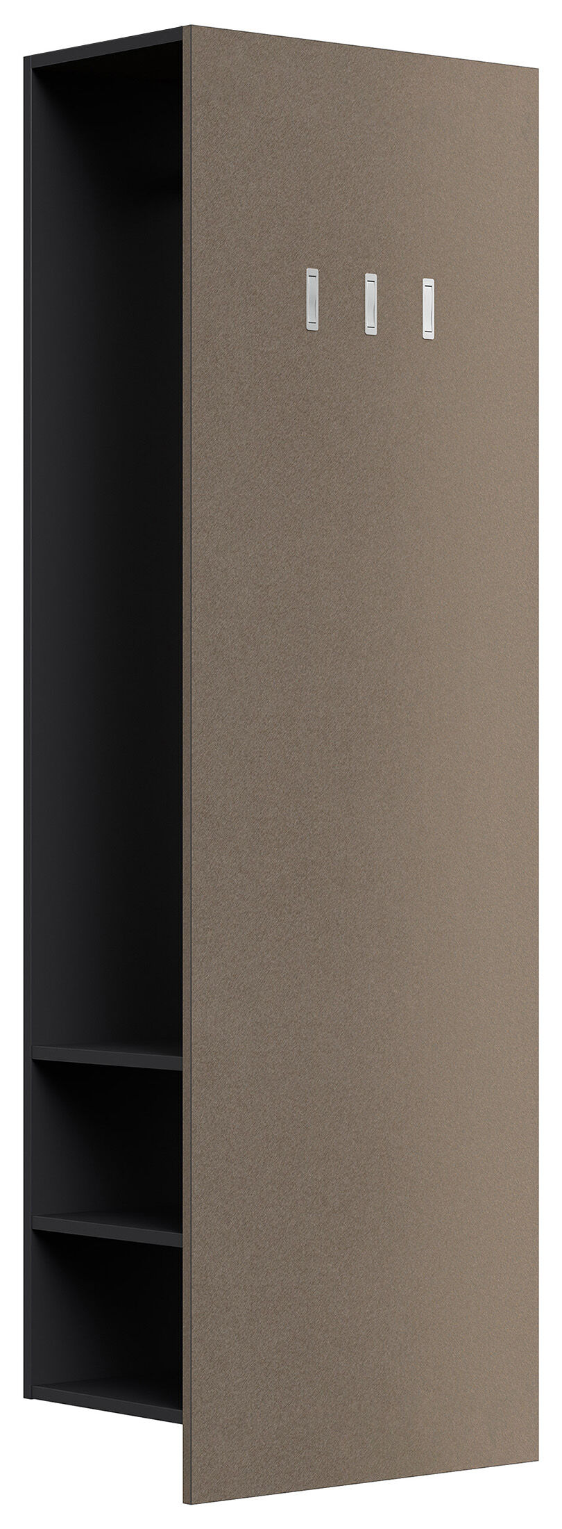 Garderobe Blu-M  3 tlg Konsole Push-to-open Spiegel Paneel 6 Paar Sand