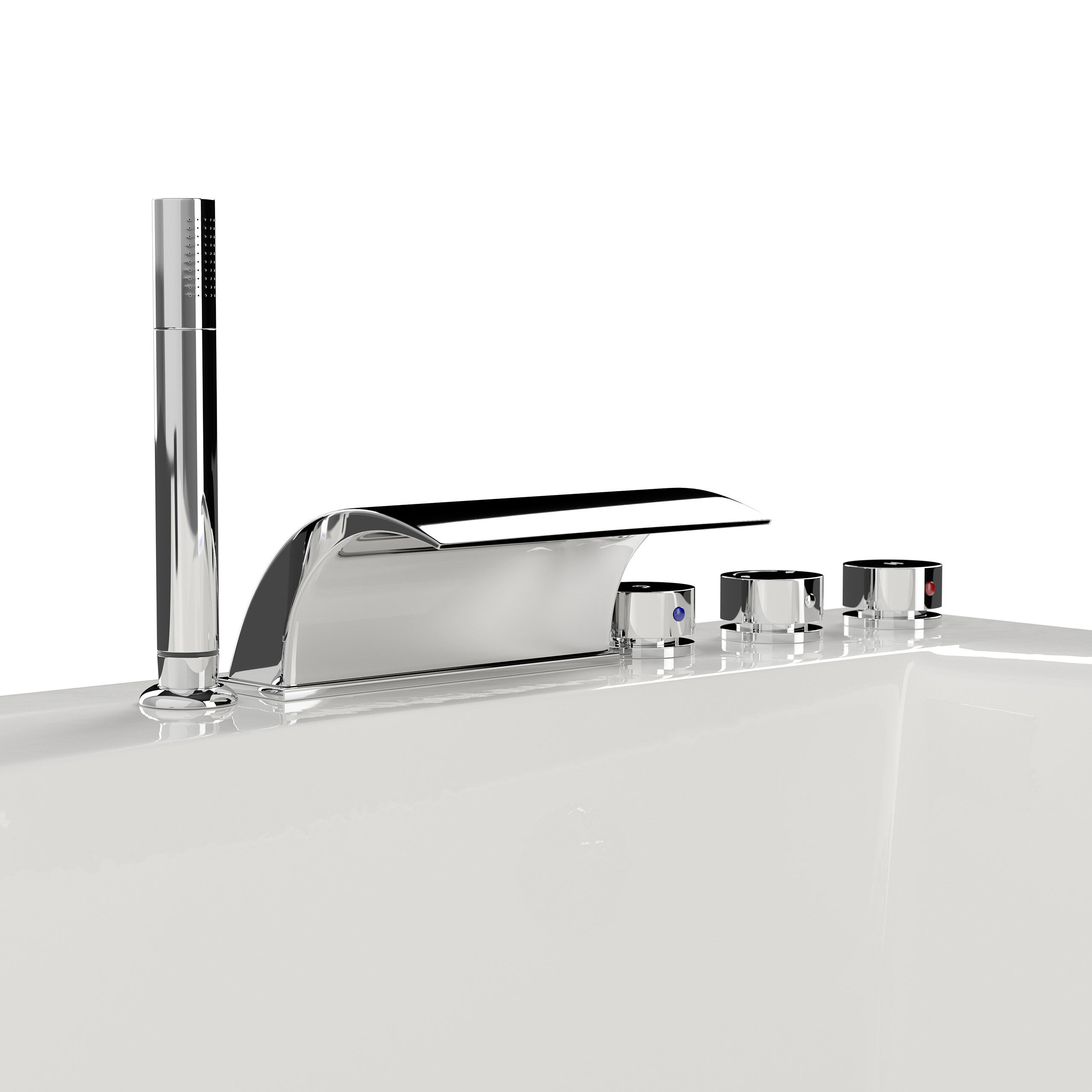 Whirlpool Andalusia 2 Pers. 180x130 rechts Made in Germany 24 Düsen mit Armatur