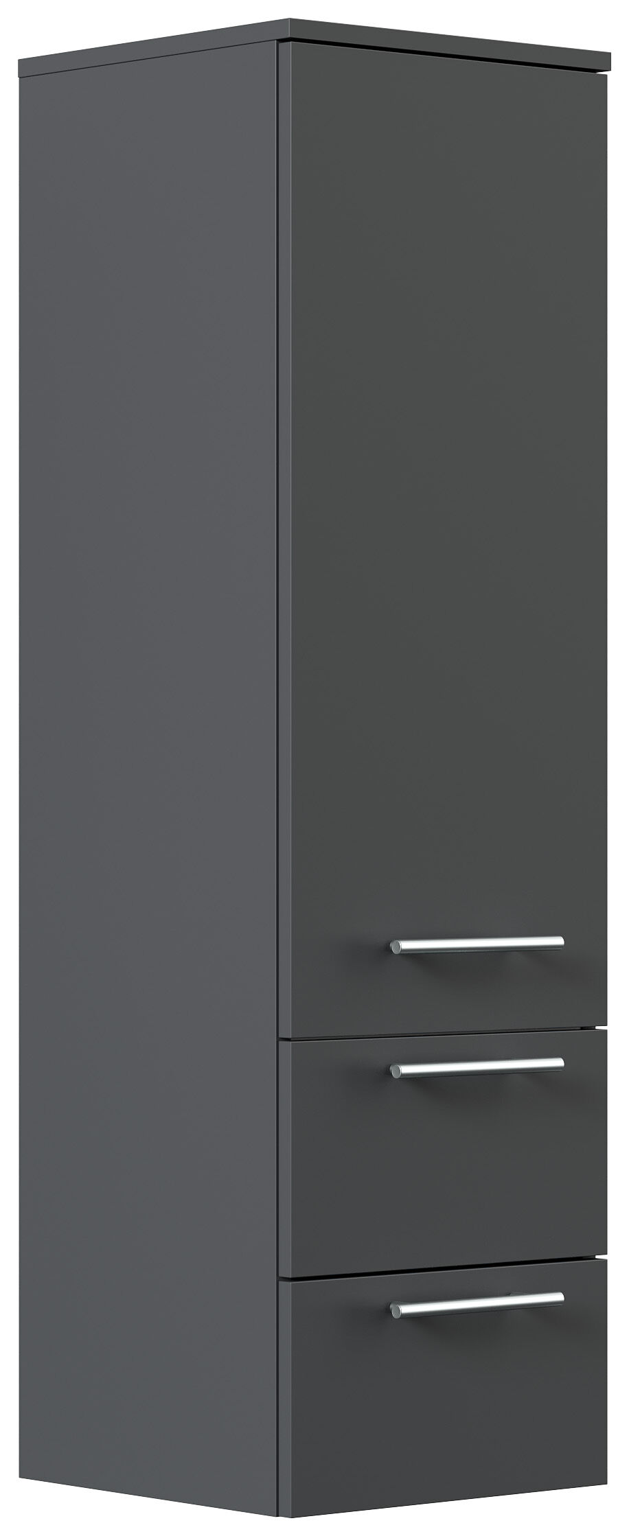 Badmöbel Set Firenze 60 3tlg. LED Spiegel und Seitenschrank eiche gold