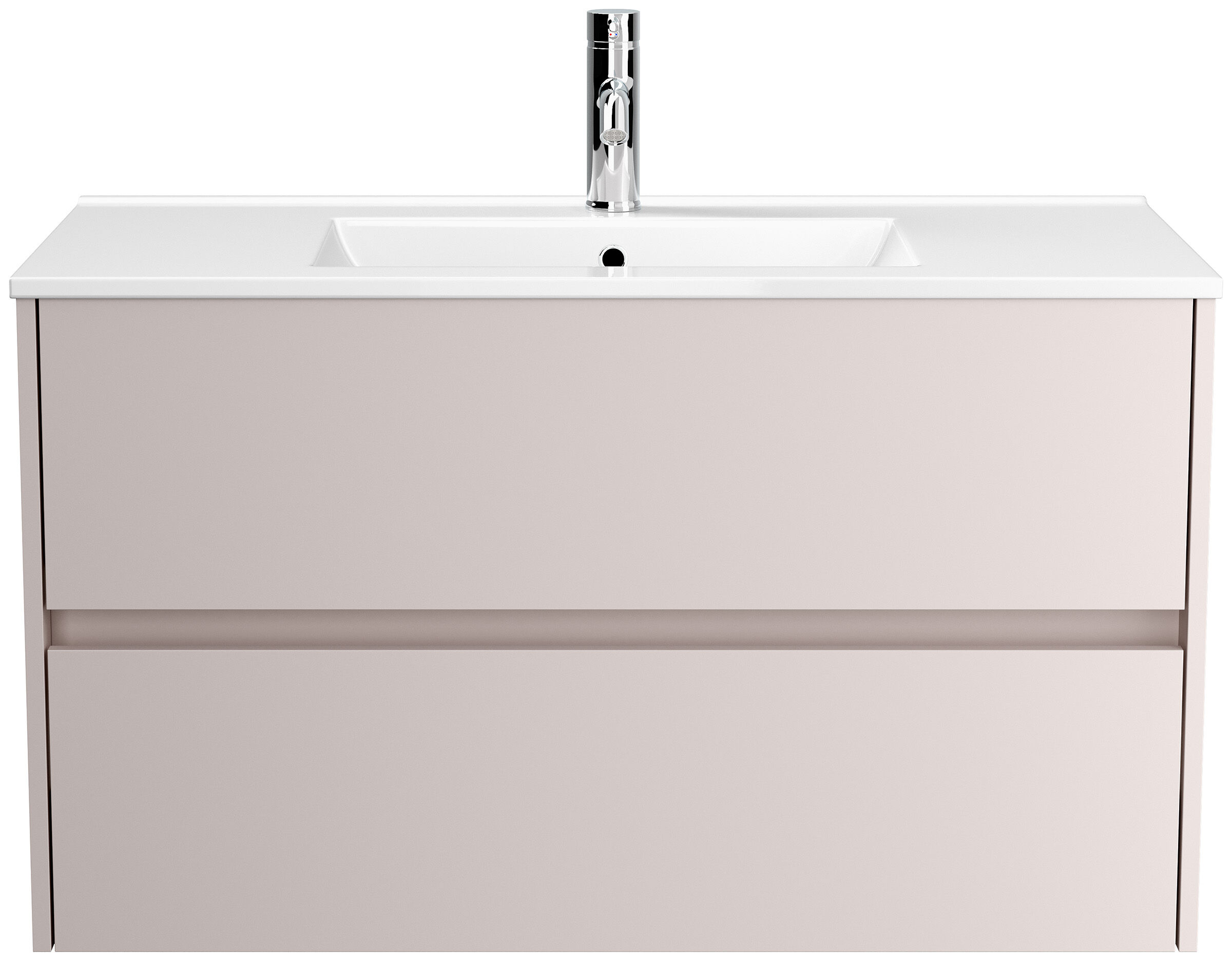 Badmöbel Taifun & Waschtisch 100 cm 2 Greifraum SoftClose Auszüge Grafit