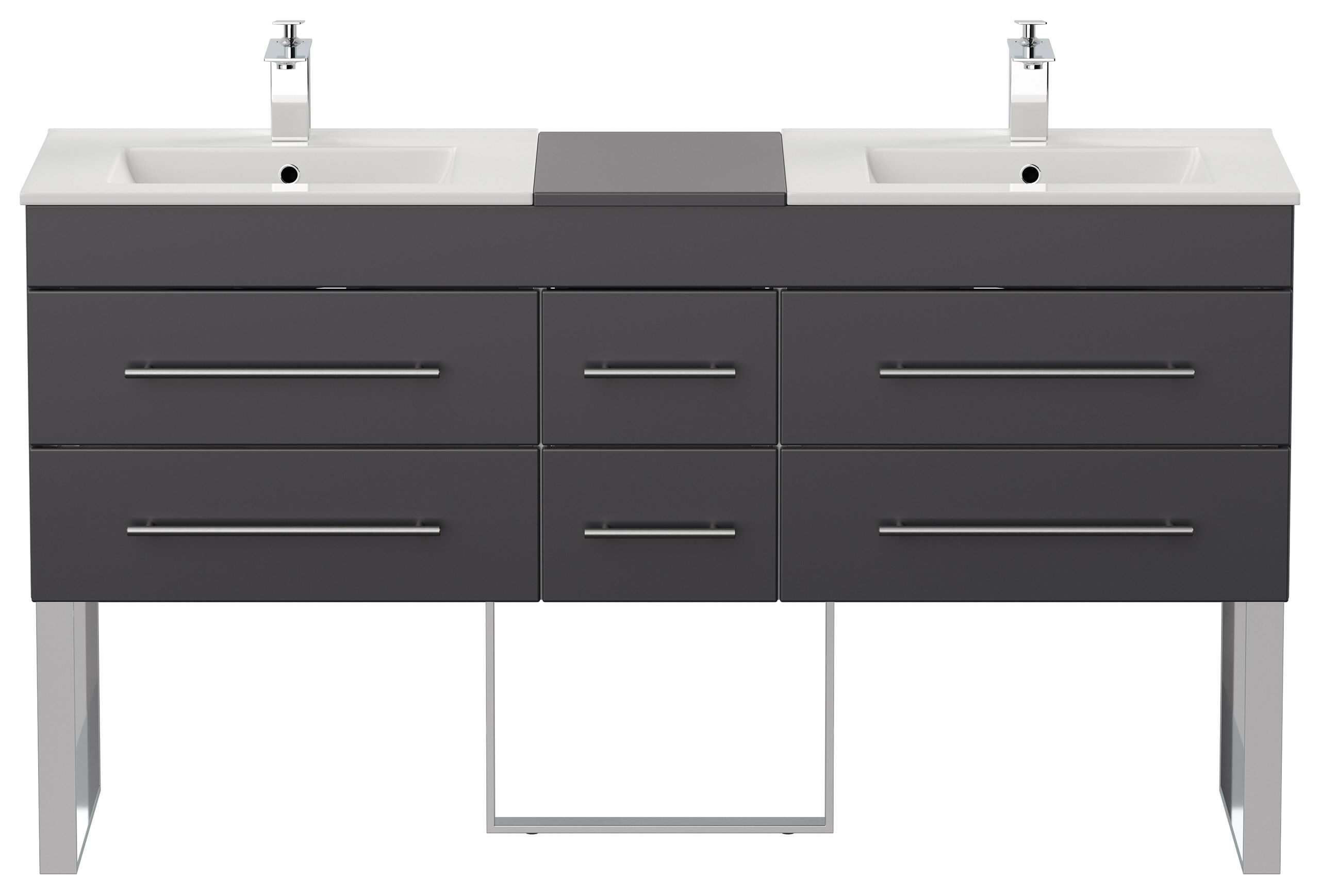 Stand Badmöbel Roma XL SoftClose weiss hochglanz