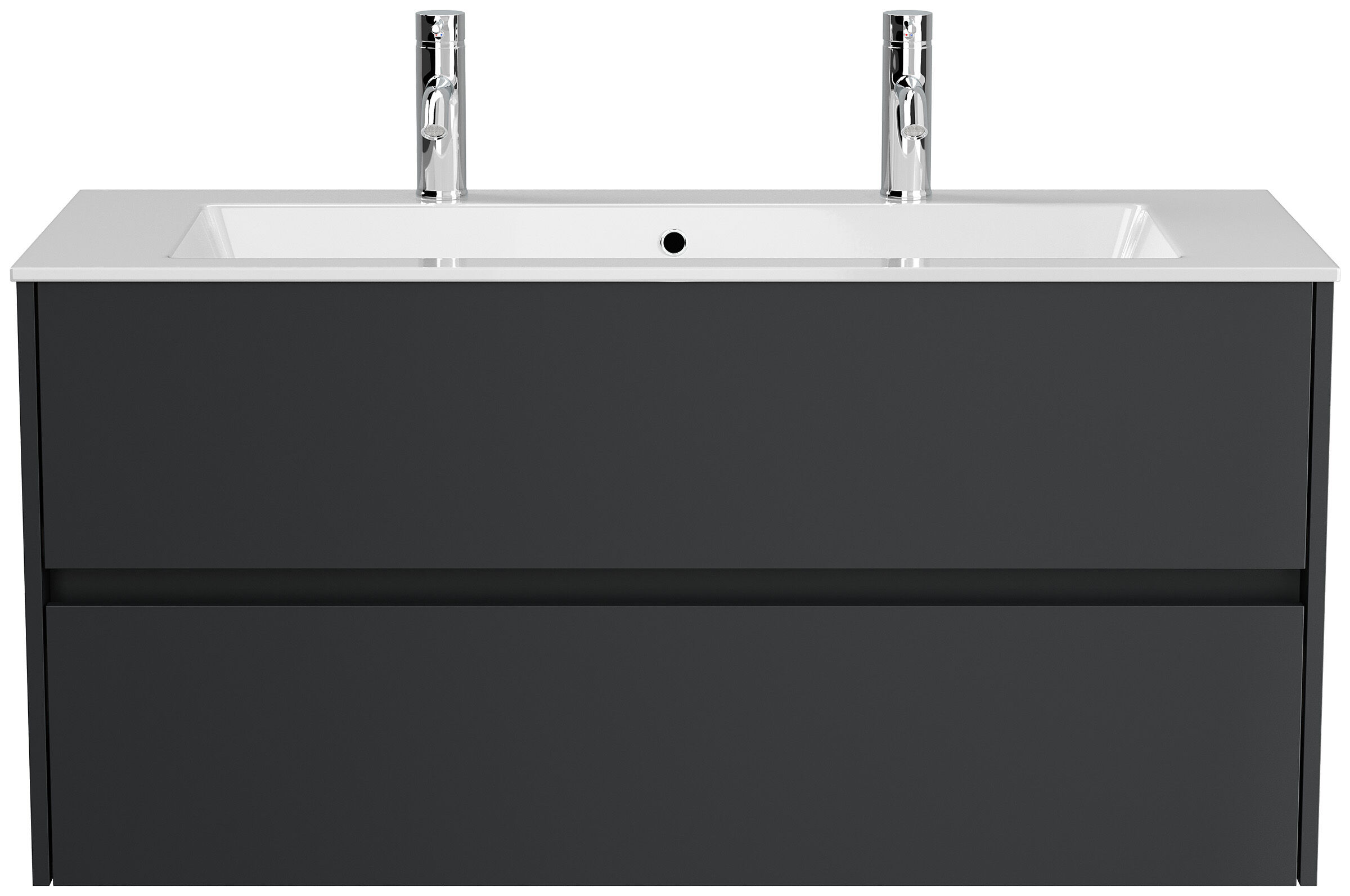 Doppelbadmöbel Taifun mit Waschtisch 120 cm 2 Greifraum SoftClose Auszüge eiche