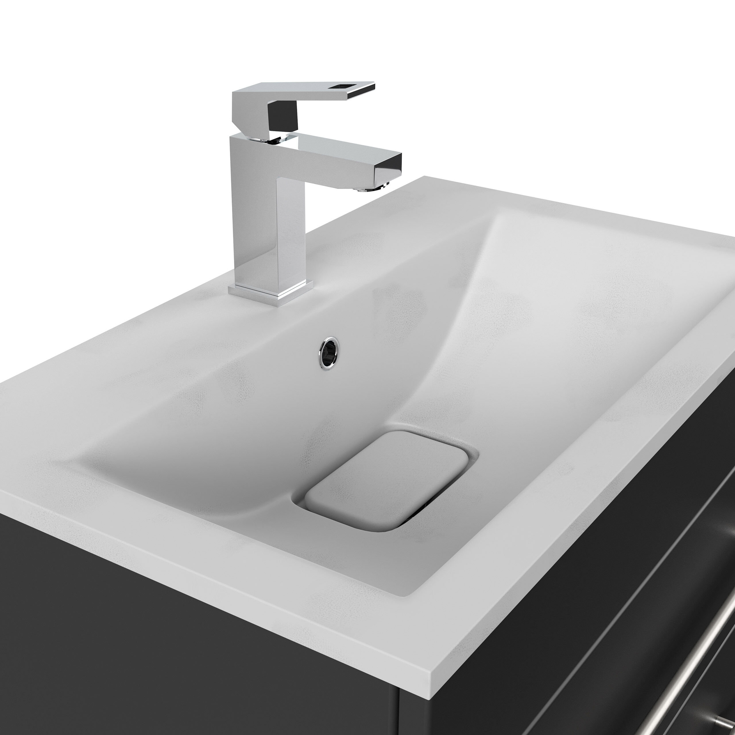 Badmöbel Dunit 600 SlimLine SoftClose schwarz