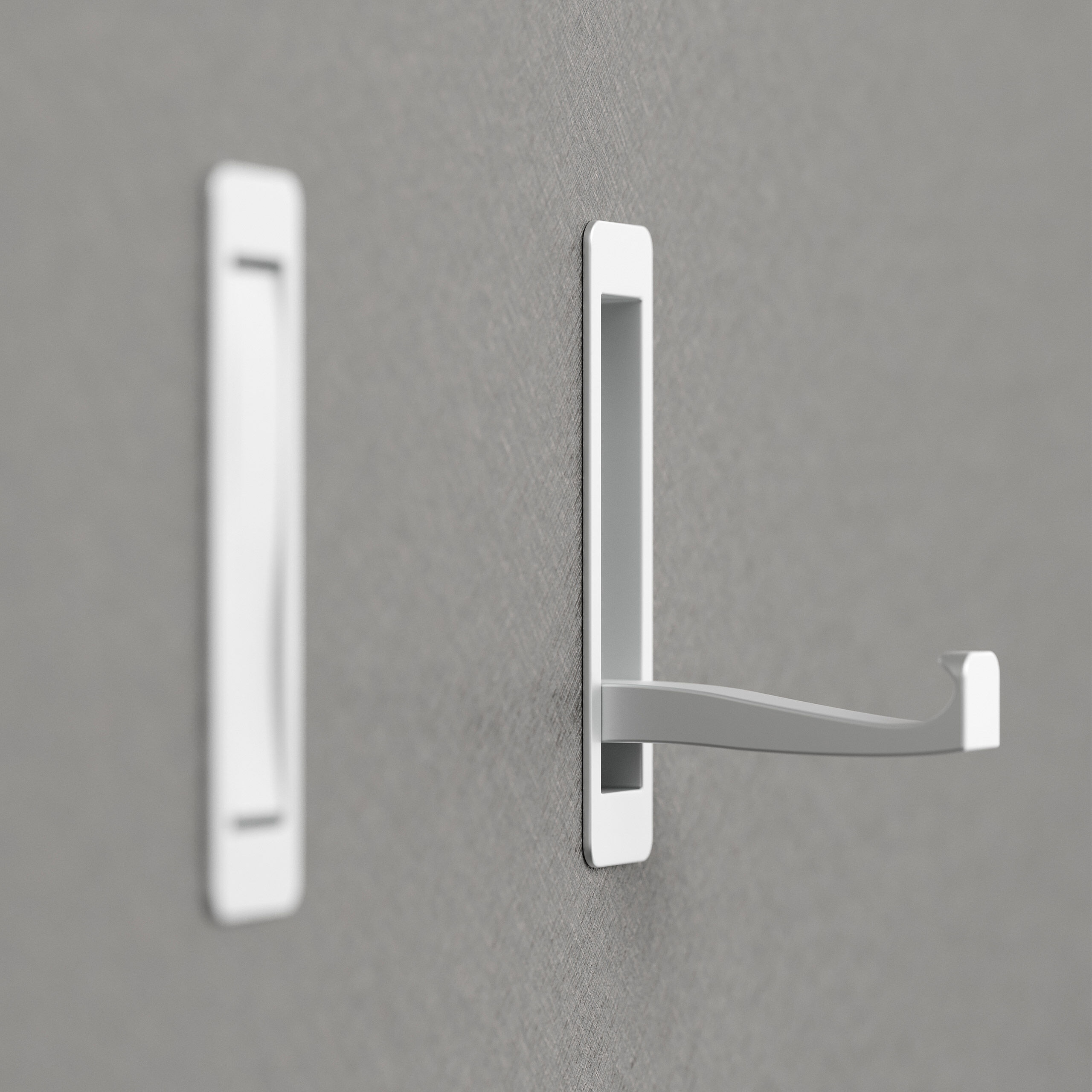 Flurmöbel-Set Terra 3 tlg Paneel Softclose Konsole Spiegel 6 Paar Asche
