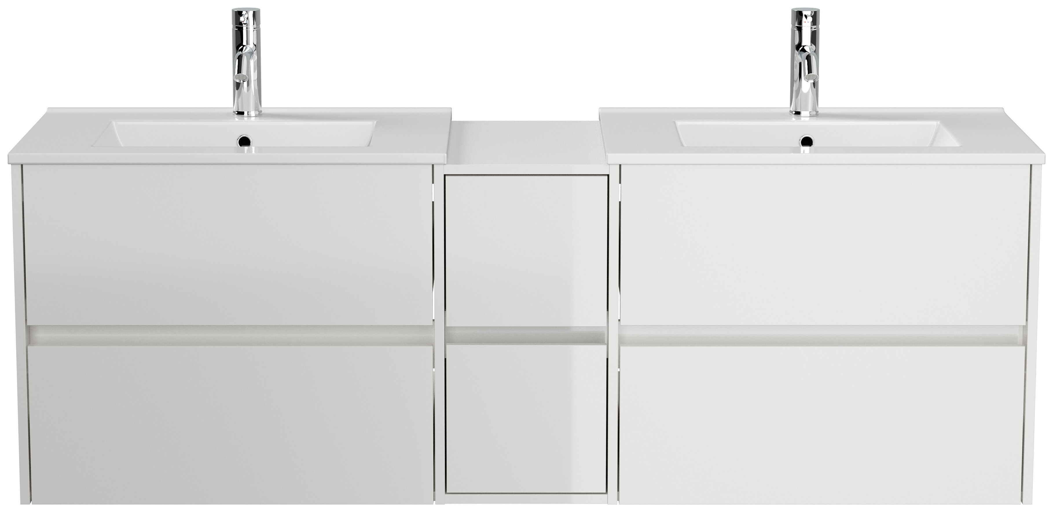 Badmöbelset Taifun 170cm weiß Hgl