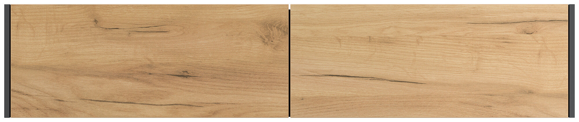 Hängekonsole Urban Slimline 2 Schubladen Push-to-open Grafit/ Eiche Gold