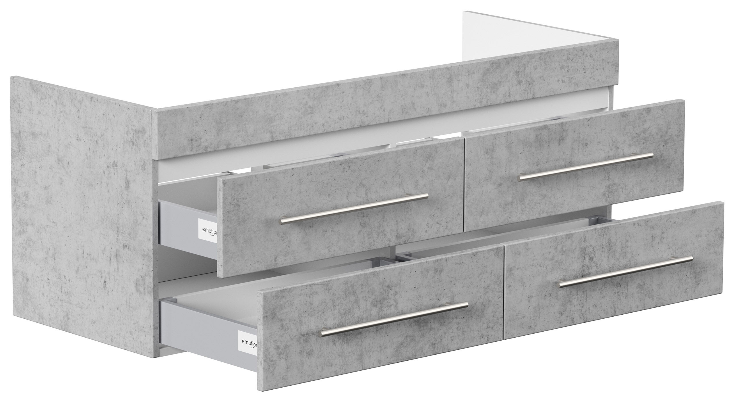 Unterschrank für Villeroy und Boch Venticello 130 cm Doppel B SoftClose beton