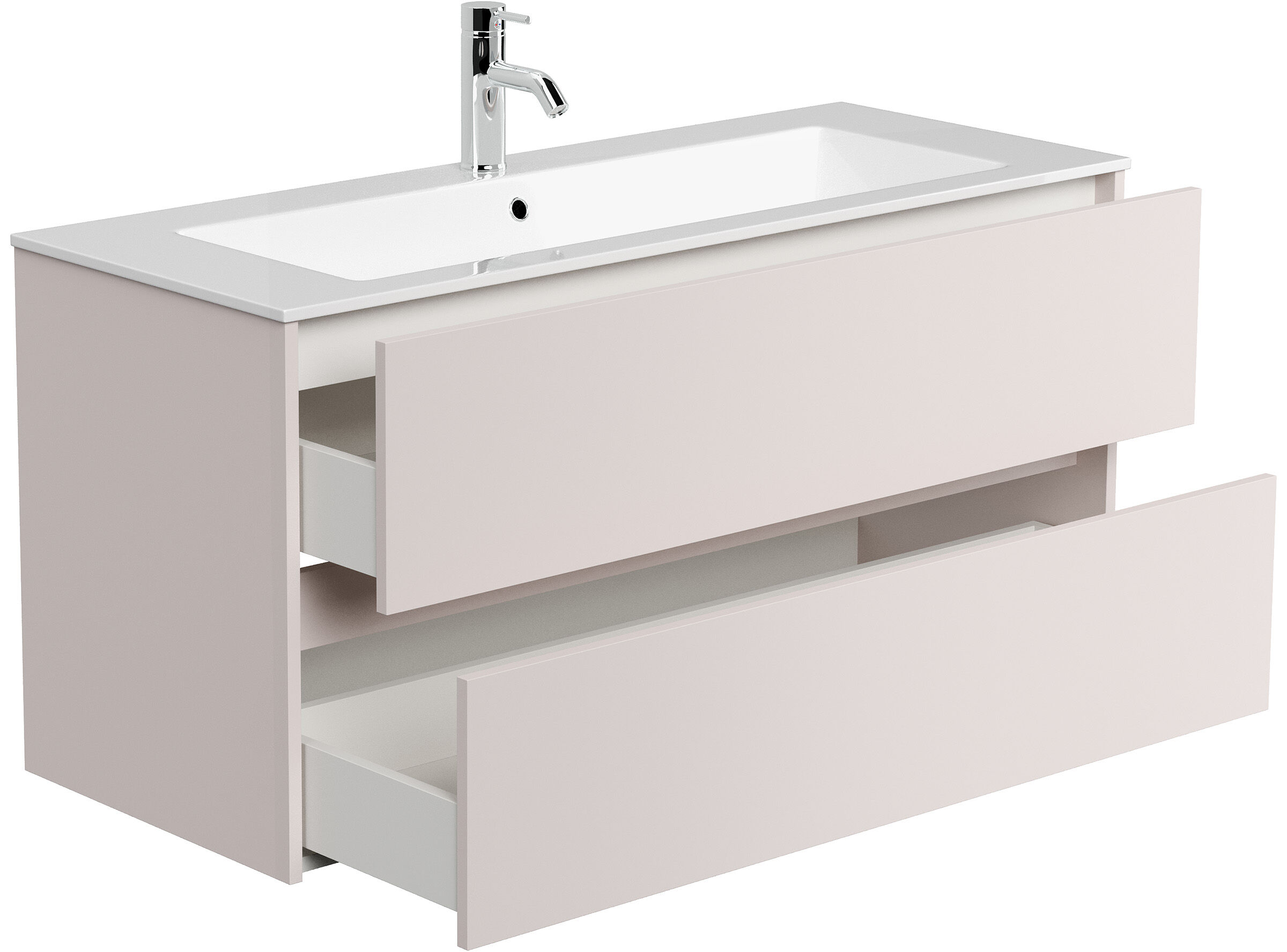 Badmöbel Taifun & Waschtisch 120 cm 2 Greifraum SoftClose Auszüge Kaschmir