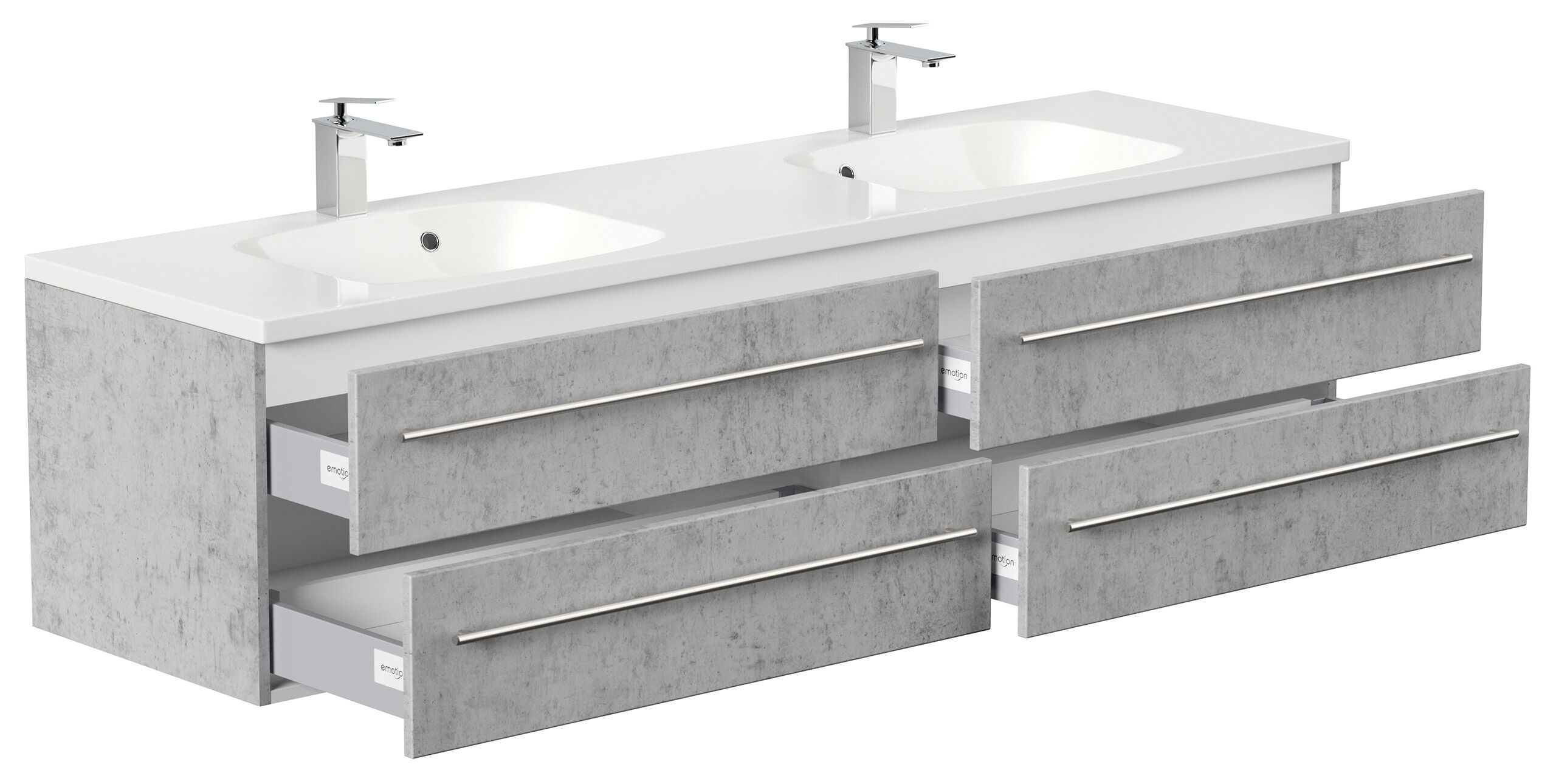 Badmöbel Colossos 180 SoftClose beton