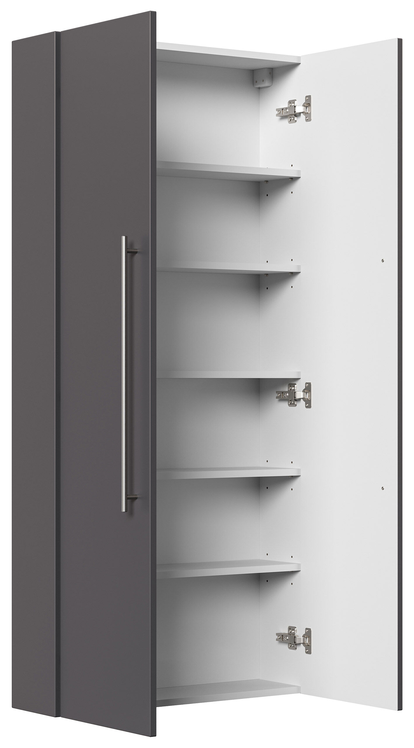 Hochschrank Slimline nur 20cm Tief (BxH) 70x150 cm weiss hochglanz