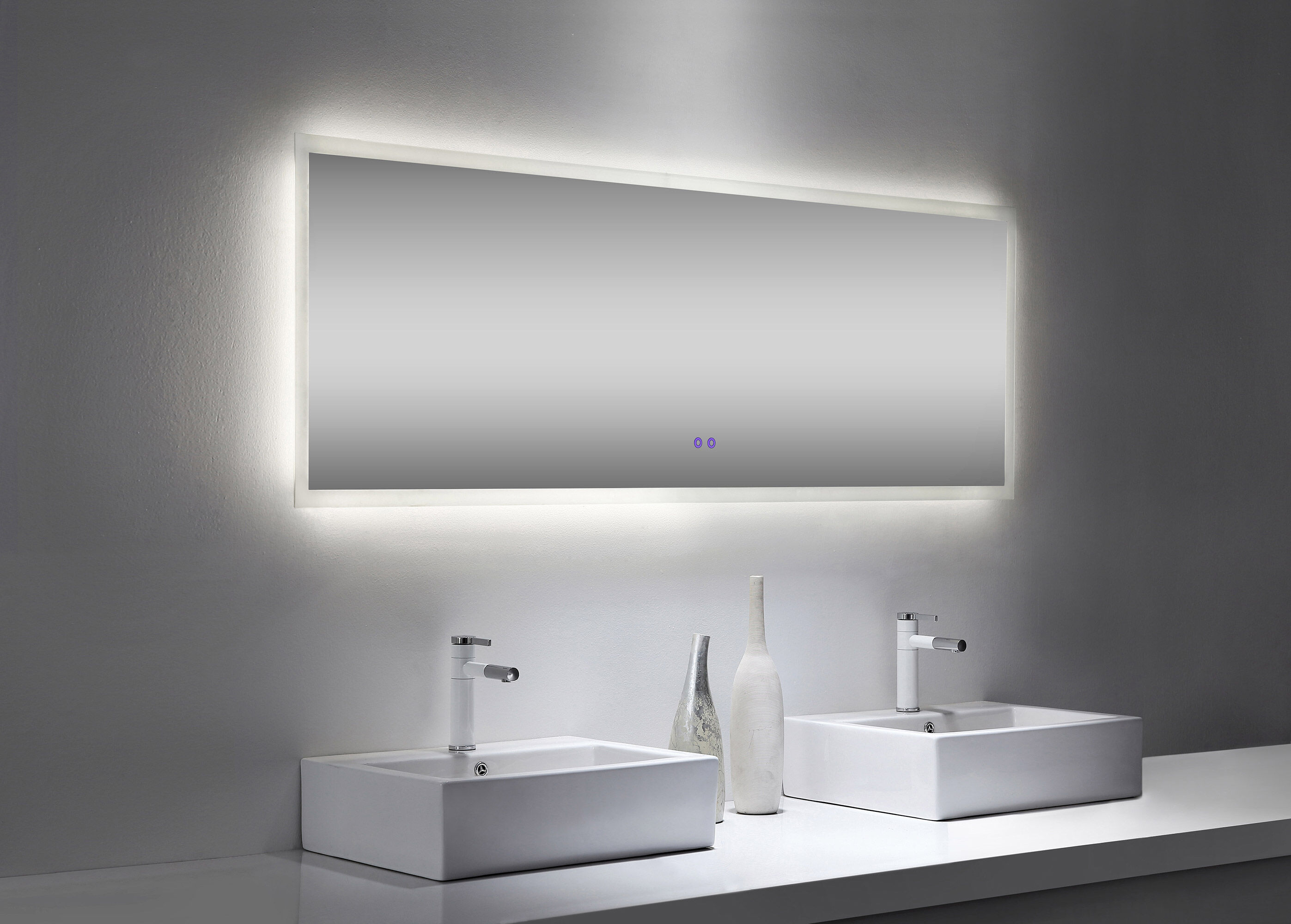 Badmöbelset Colossos180 2-teilig LED Spiegel eiche gold