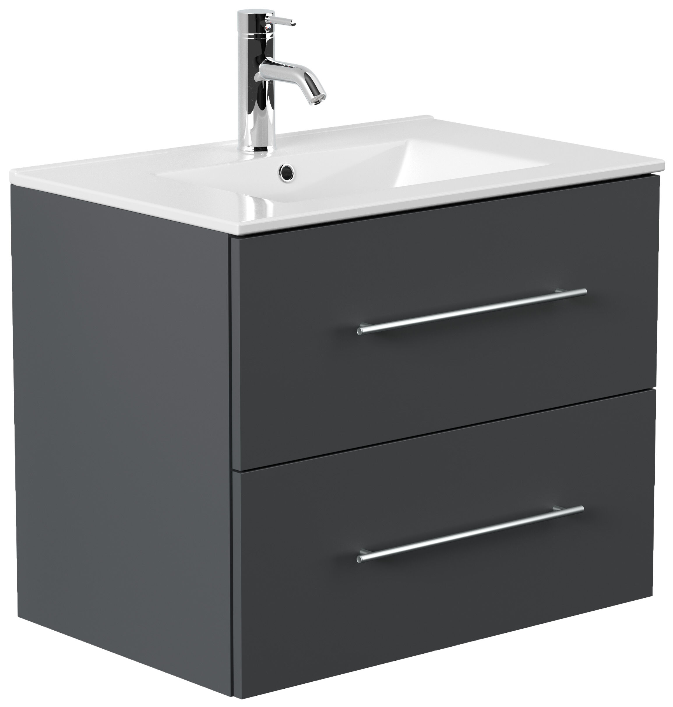 Badmöbel Set Firenze 70 3tlg. LED Spiegel und Hochschrank eiche gold