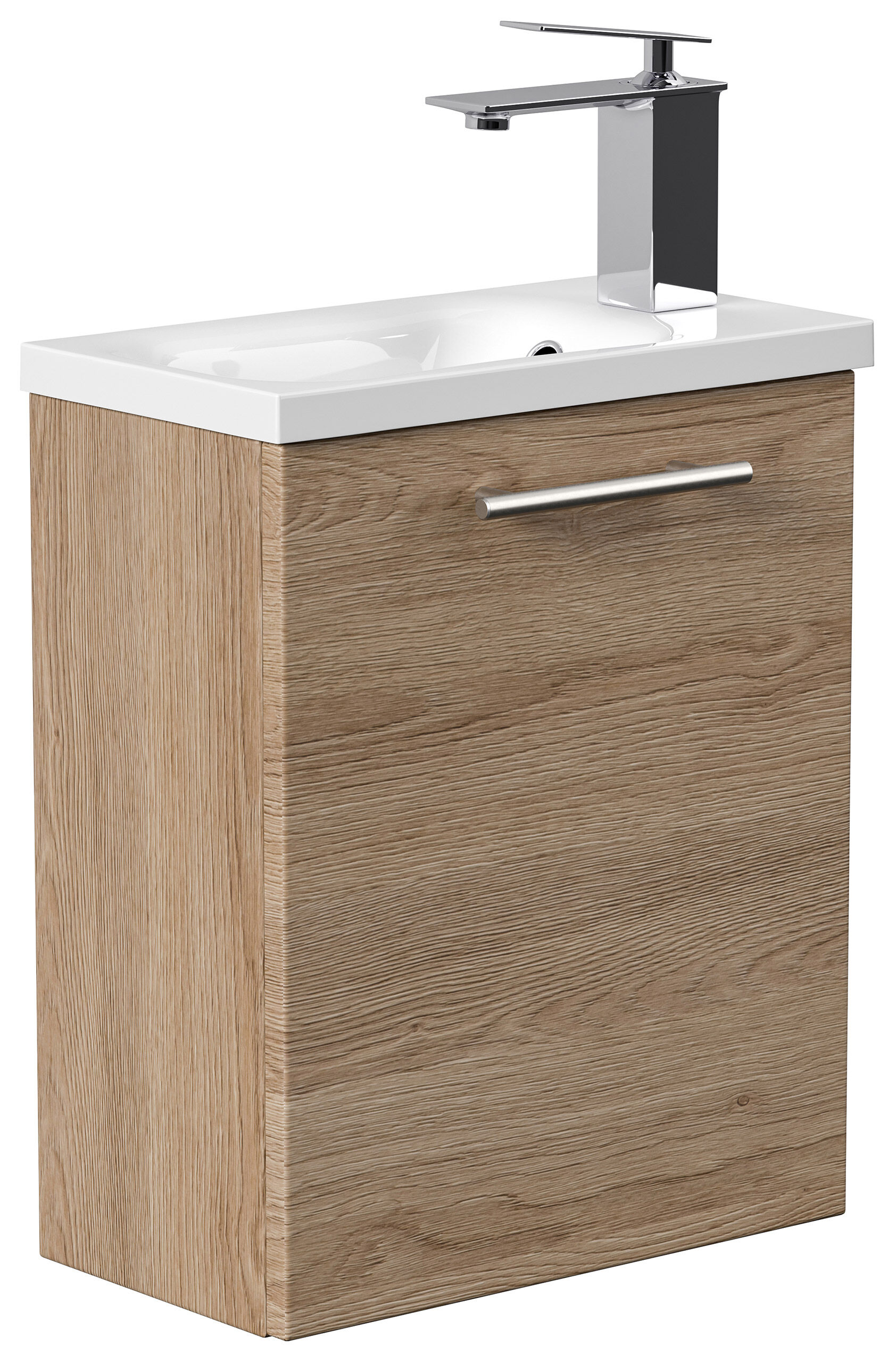 Gäste WC Badmöbel Pico Slimline 40cm SoftClose weiß hochglanz