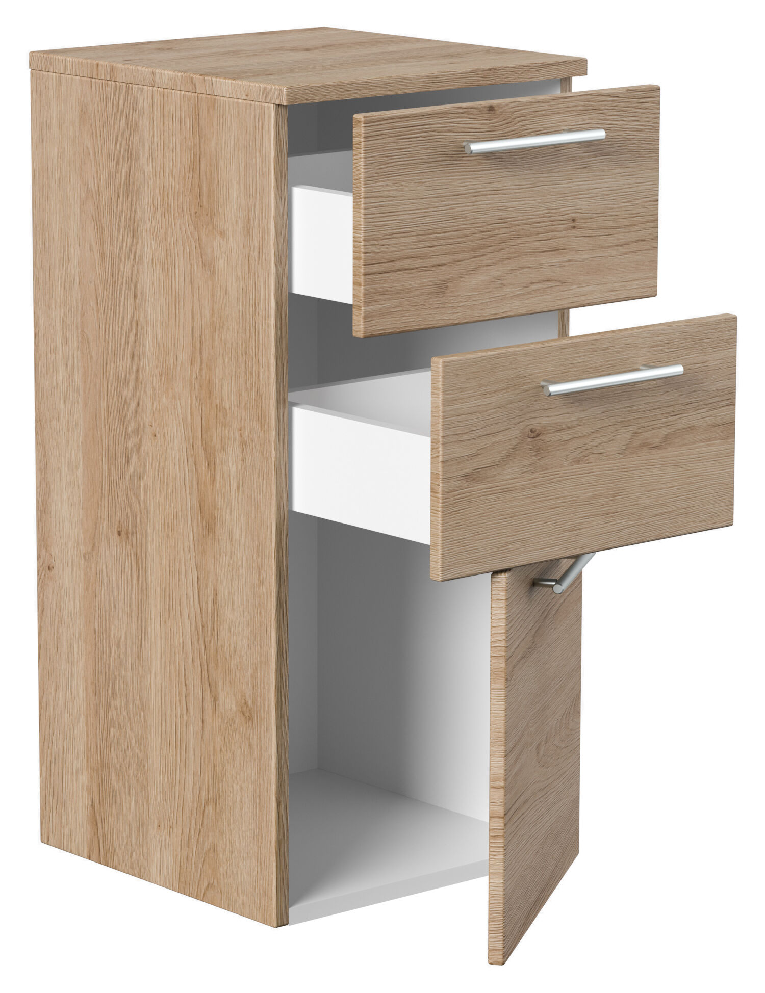 Badmöbel-Set Venezia 100 cm (6-teilig) SoftClose eiche hell 