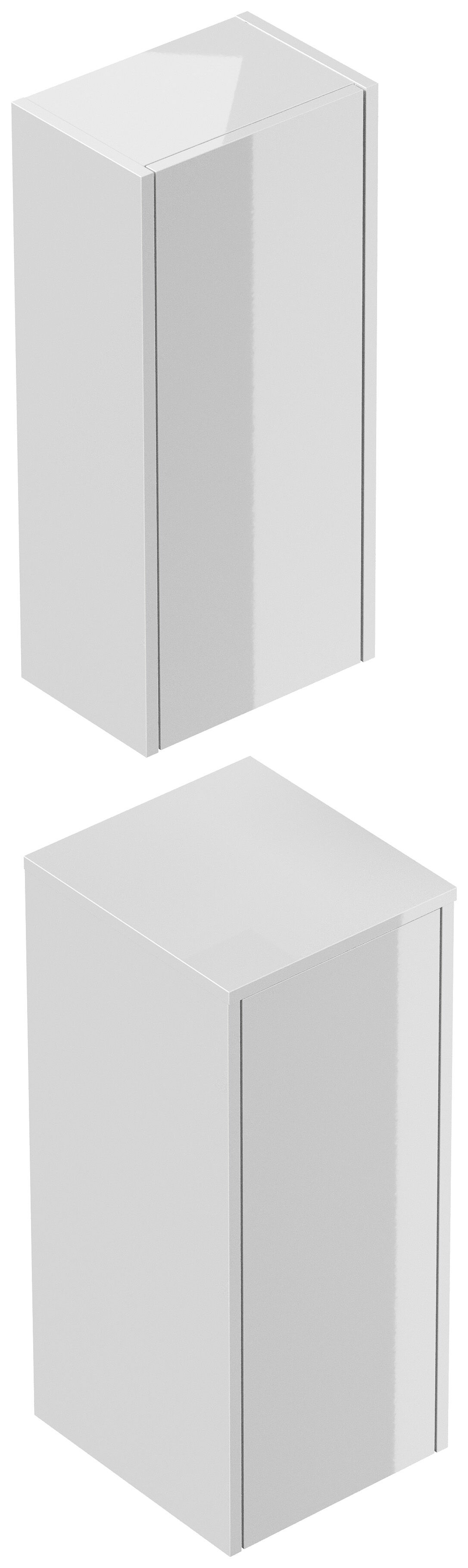 Badschrank 2er Set Taifun zur Wandmontage grafit