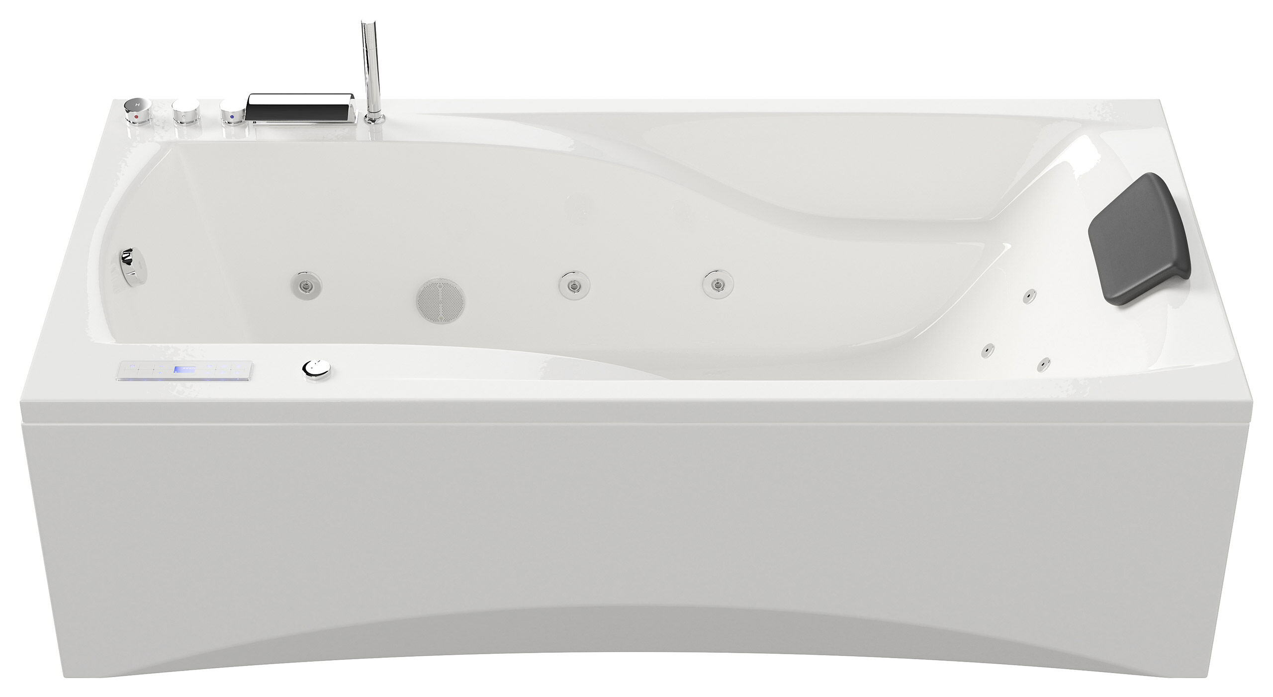 Rechteck Whirlpool Centauri 190x90 rechts Made in Germany 18 Düsen mit Armatur