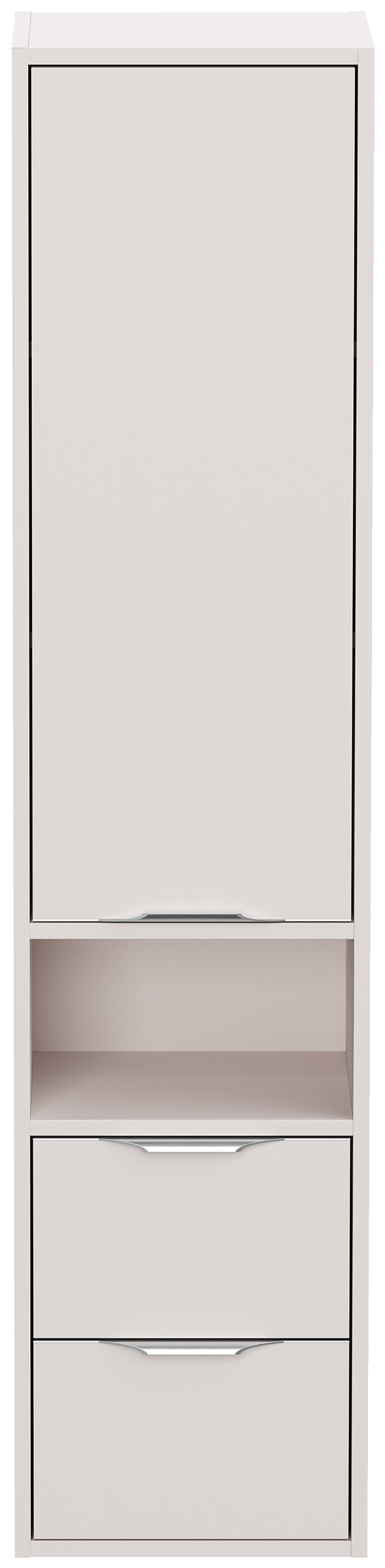 Hochschrank Elements 35x150cm Softclose Tür und Schubladen kaschmir