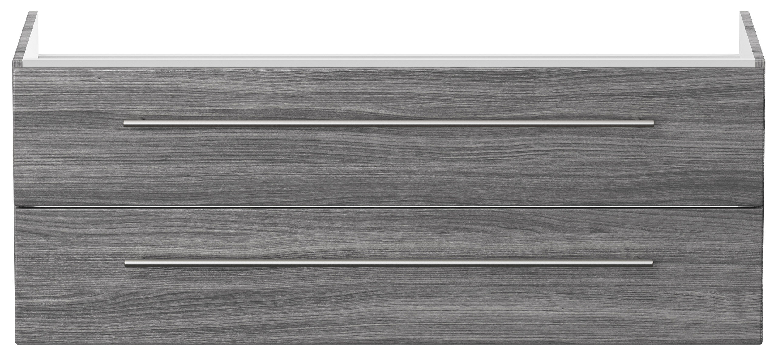 Unterschrank für Geberit Icon 120 cm SoftClose silbereiche