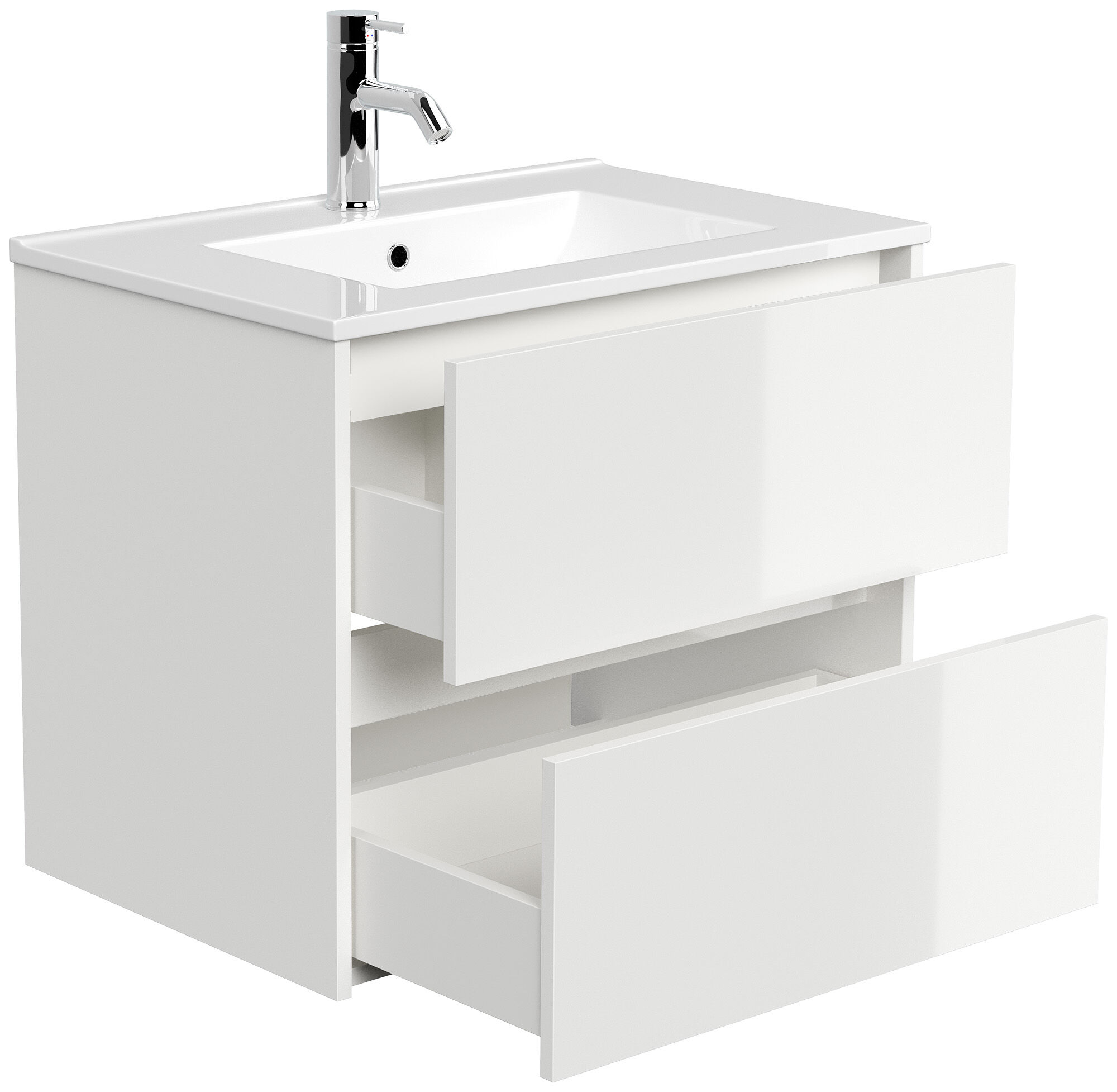 Badmöbel Taifun & Waschtisch 70cm 2 Greifraum SoftClose Auszüge eiche gold