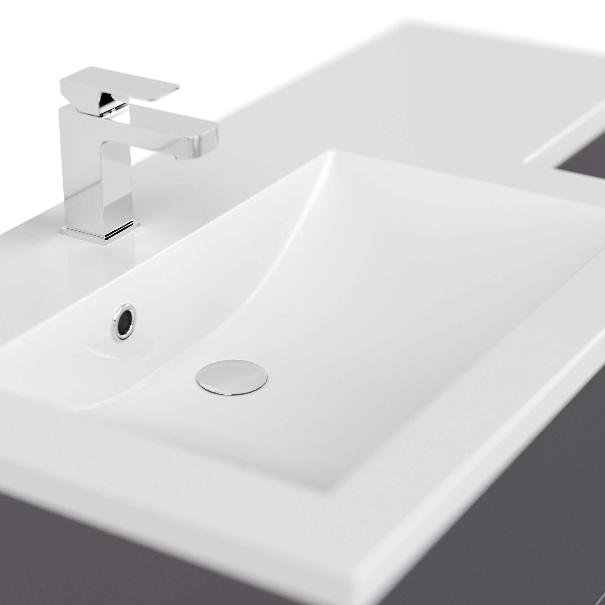 Badblock ELISA rechts SoftClose weiss hochglanz