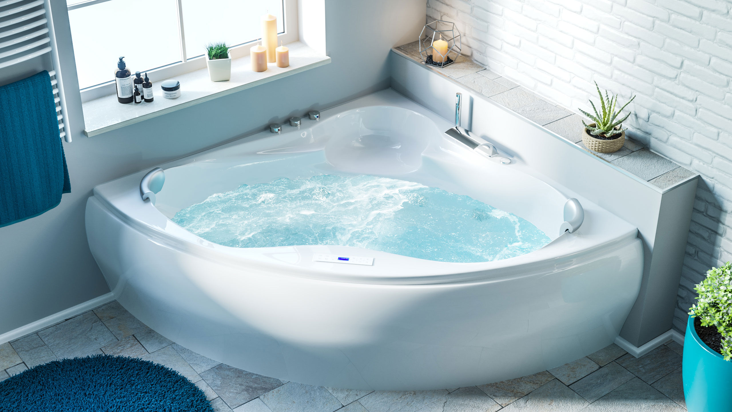 Enjoy Premium Whirlpool Set (L/B/H) 150x150x59 cm