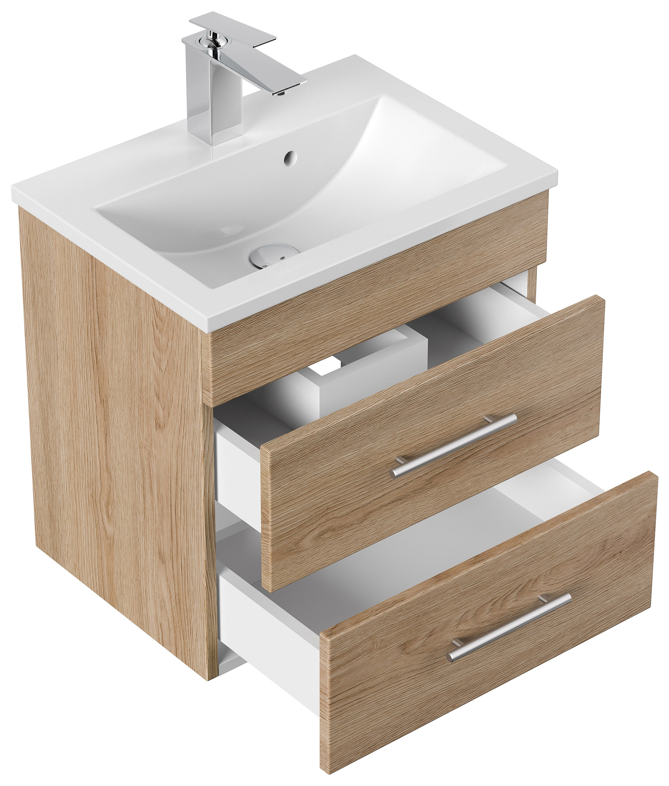 Badmöbel Mars 500 SlimLine SoftClose eiche hell