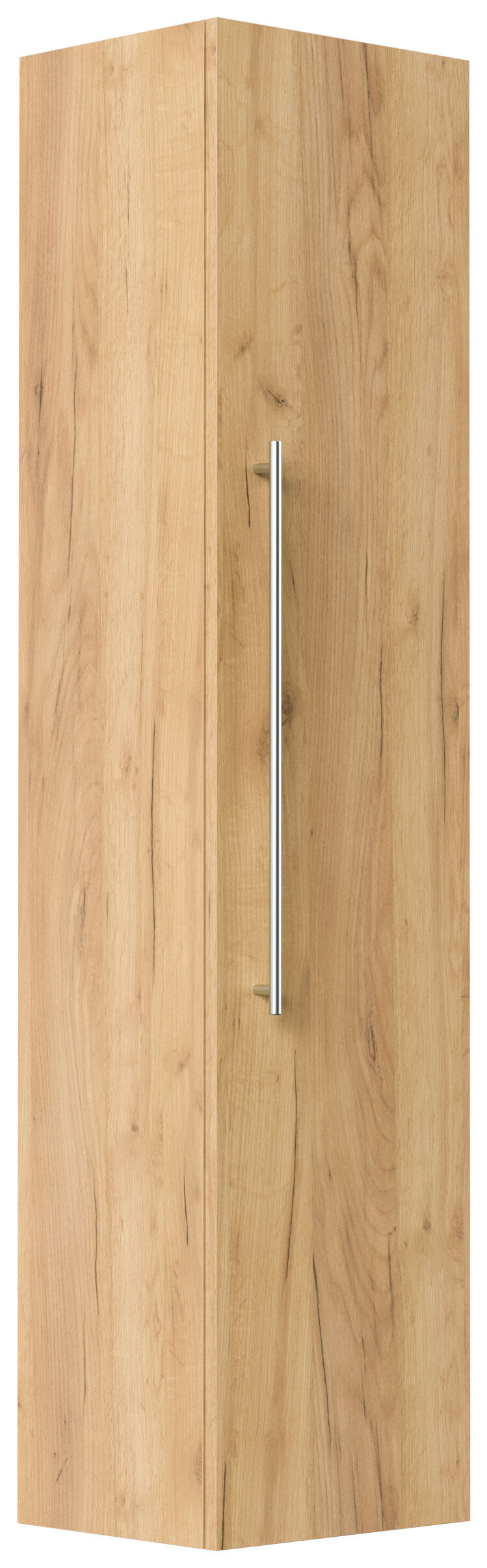 Badmöbel Set Firenze 70 3tlg. LED Spiegel und Hochschrank eiche gold