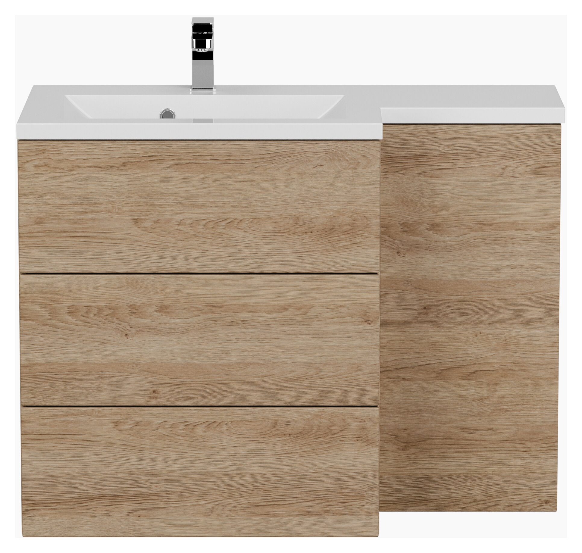 Badblock ELISA rechts SoftClose weiss hochglanz