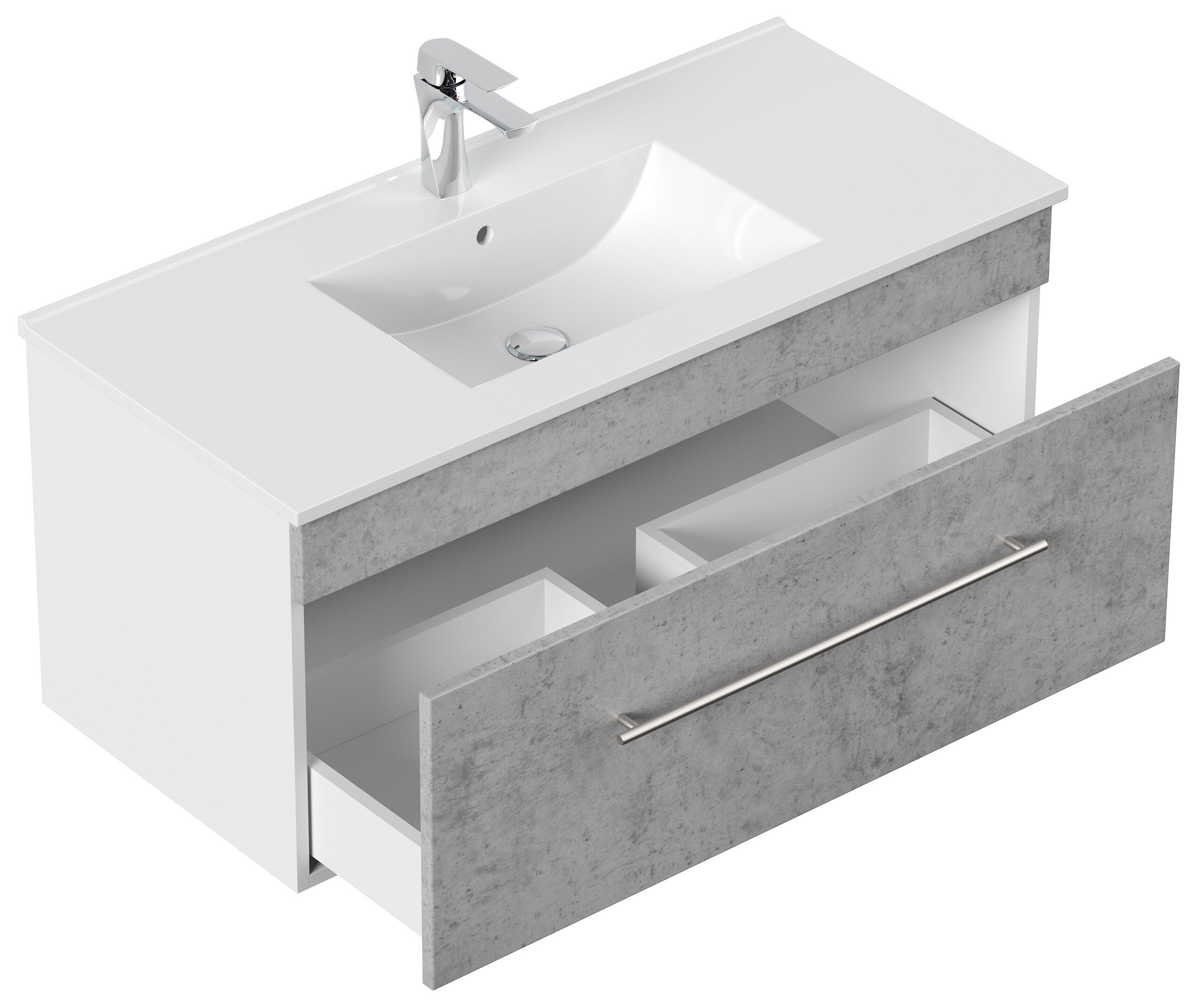 Badmöbel SANTINI 100 SoftClose beton