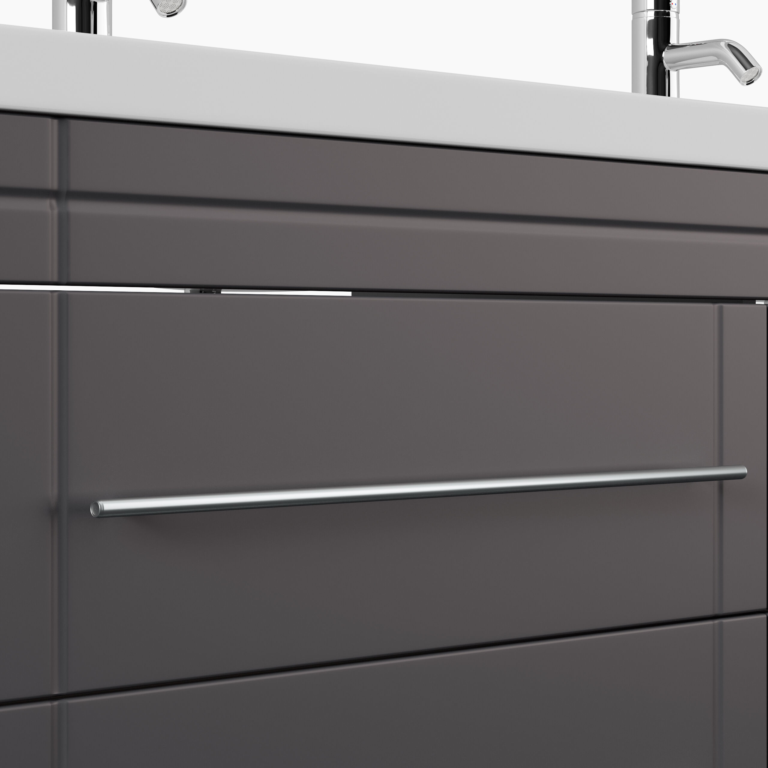 Stand Badmöbel Gallo Modern SoftClose anthrazit