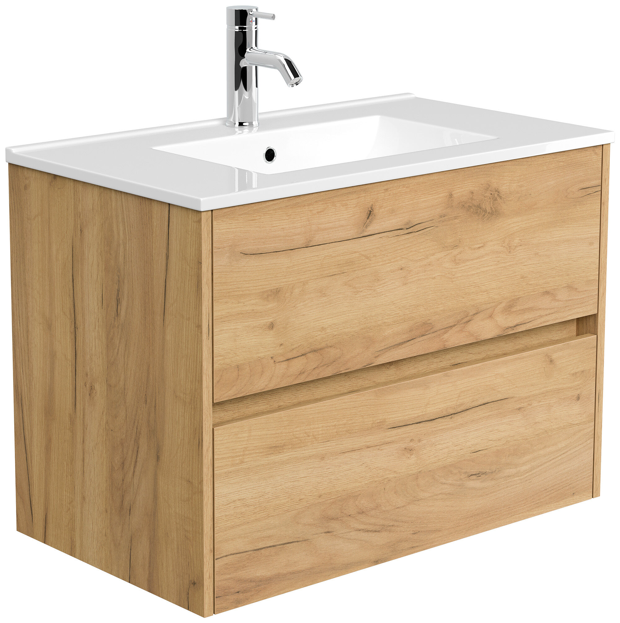 Badmöbel Taifun & Waschtisch 80 cm 2 Greifraum SoftClose Auszüge Grafit 