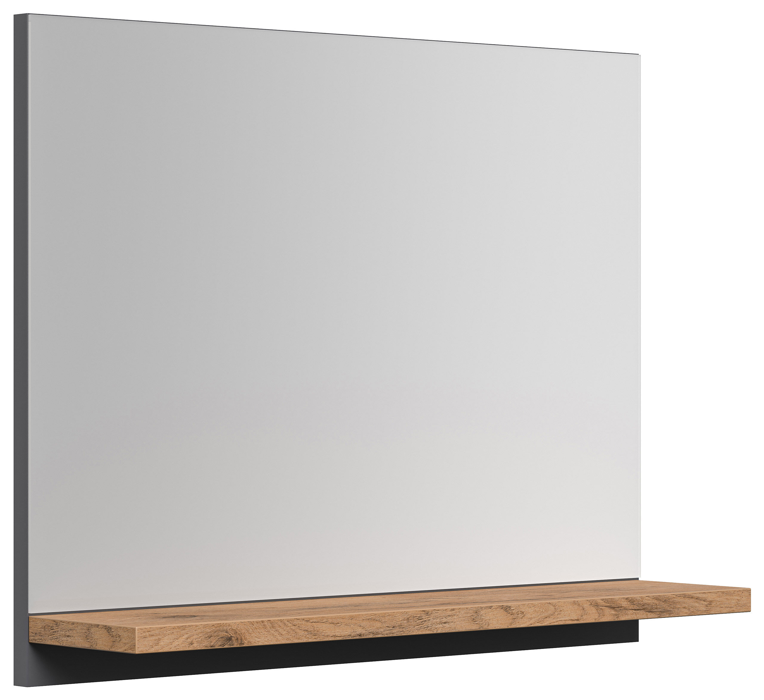 Badmöbel-Set Slimline Vega 2tlg mit Spiegel SoftClose weiss hochglanz/weiss matt
