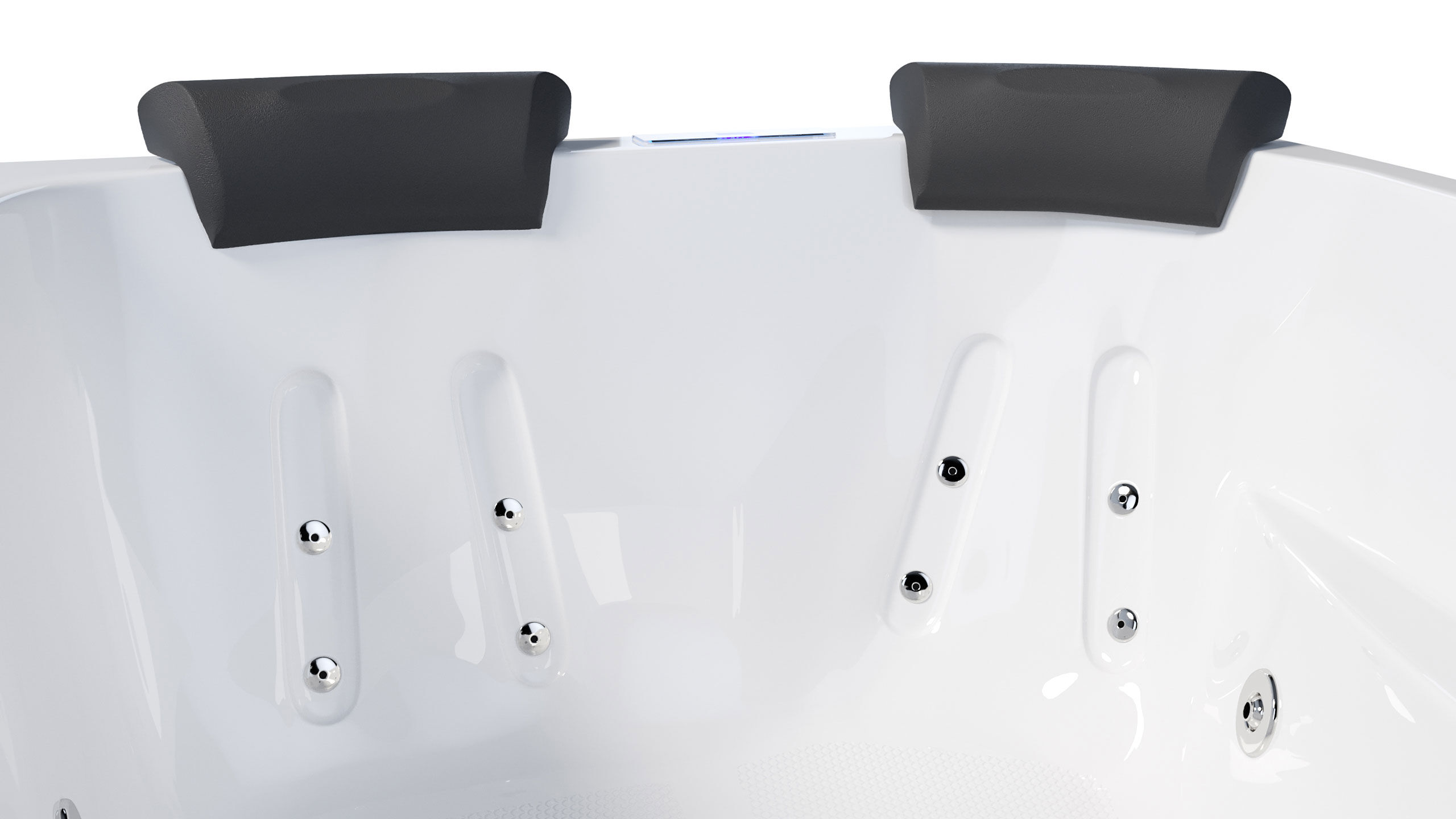 Whirlpool Royal XL 180x130 rechts Made in Germany 21 Düsen Befüllung Überlauf