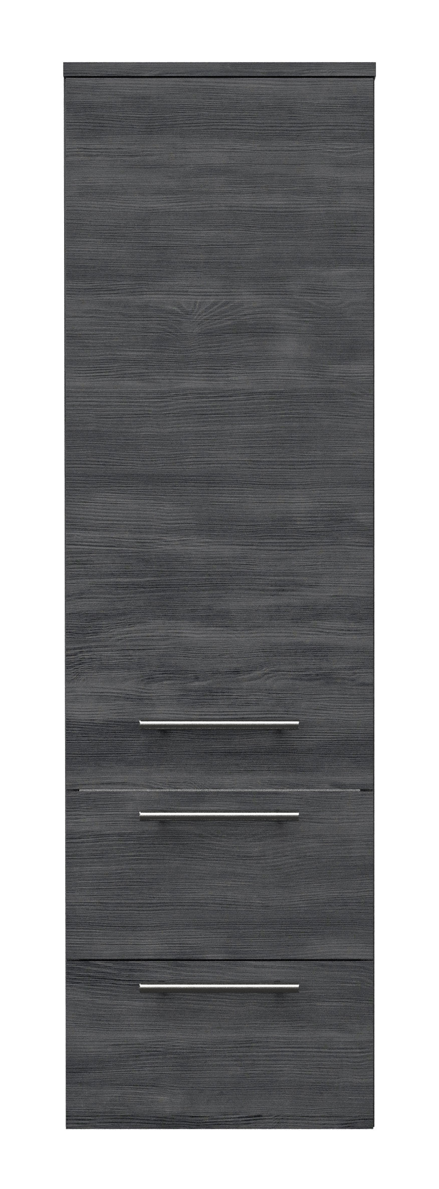 Hochschrank 120 cm eiche hell mit Glaseinlagen