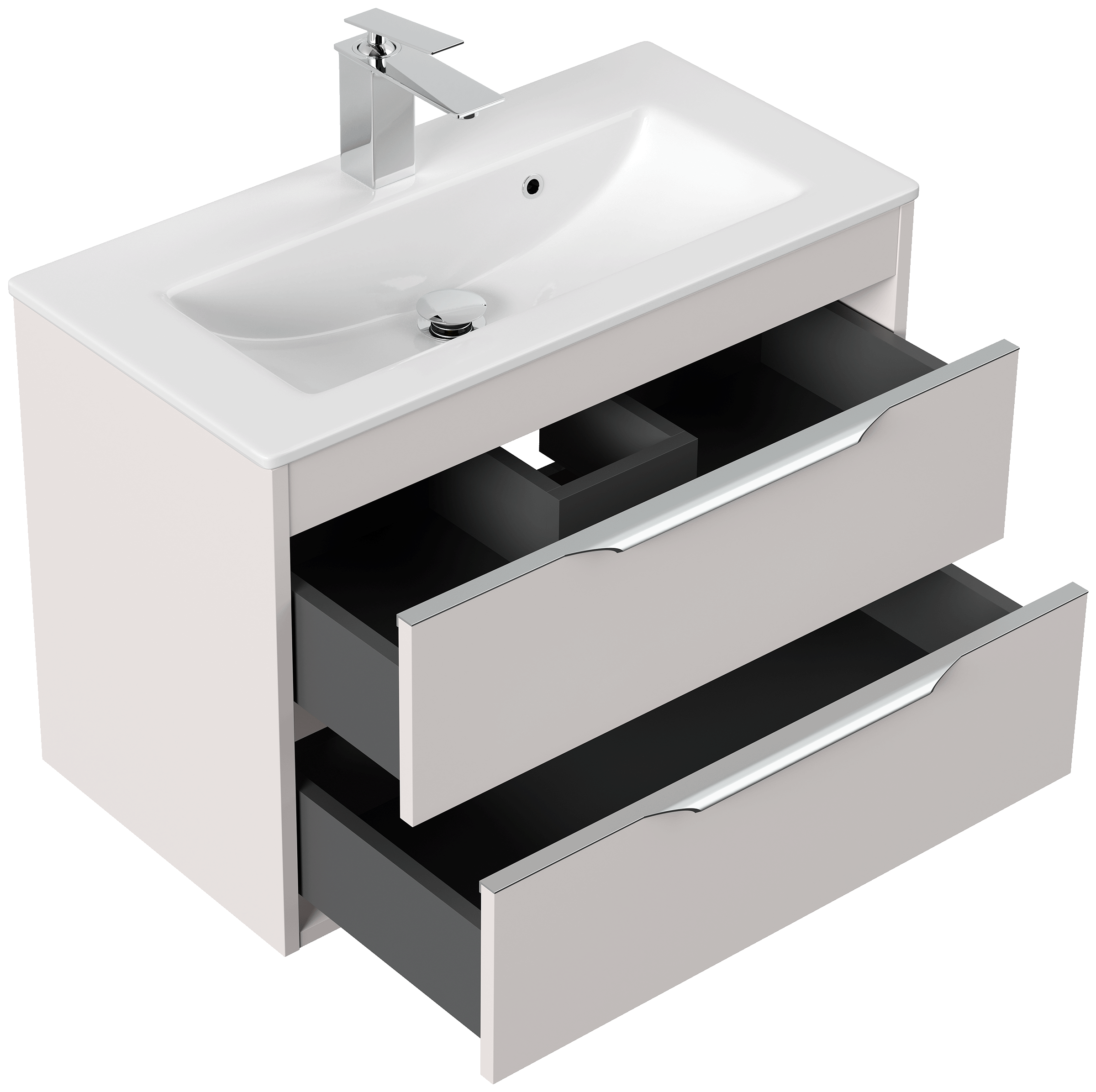 Badmöbel Elements 80 Slimline SoftClose kaschmir