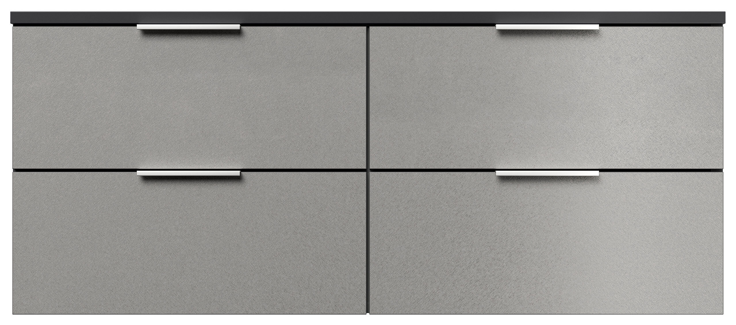 Design Hängekonsole Sideboard Urban Slimline 4 Softeinzüge lackiert Creme-Grafit