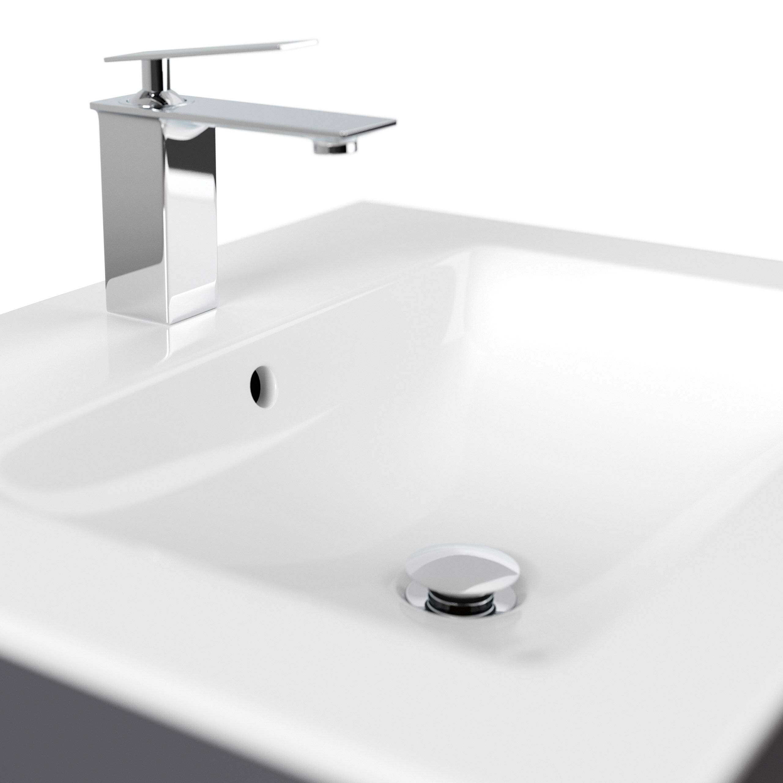 Badmöbel mit Villeroy & Boch Venticello Waschbecken 65 cm anthrazit