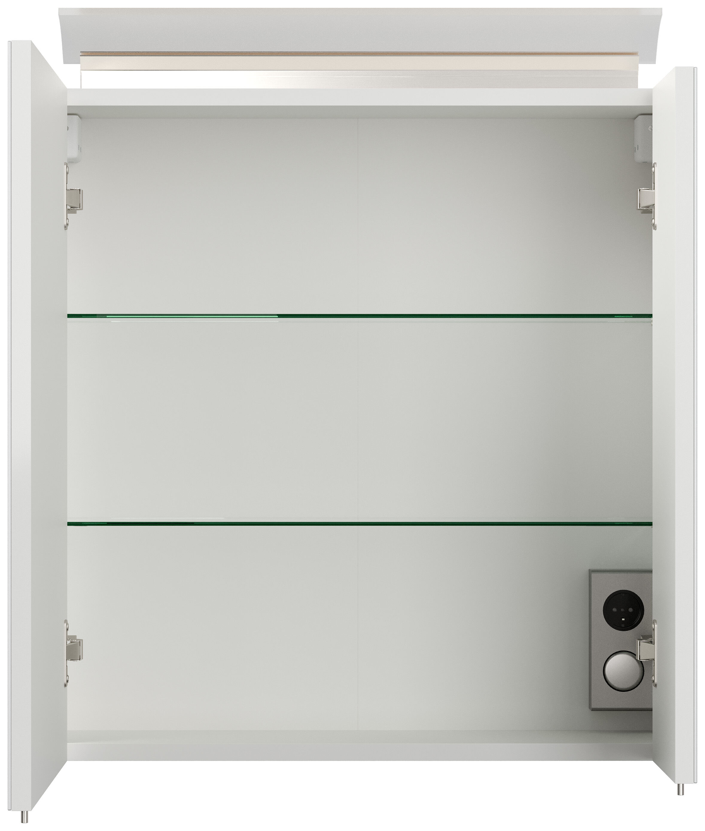 Badmöbel Set Firenze 60 2tlg. Spiegelschrank Softclose weiß hochglanz