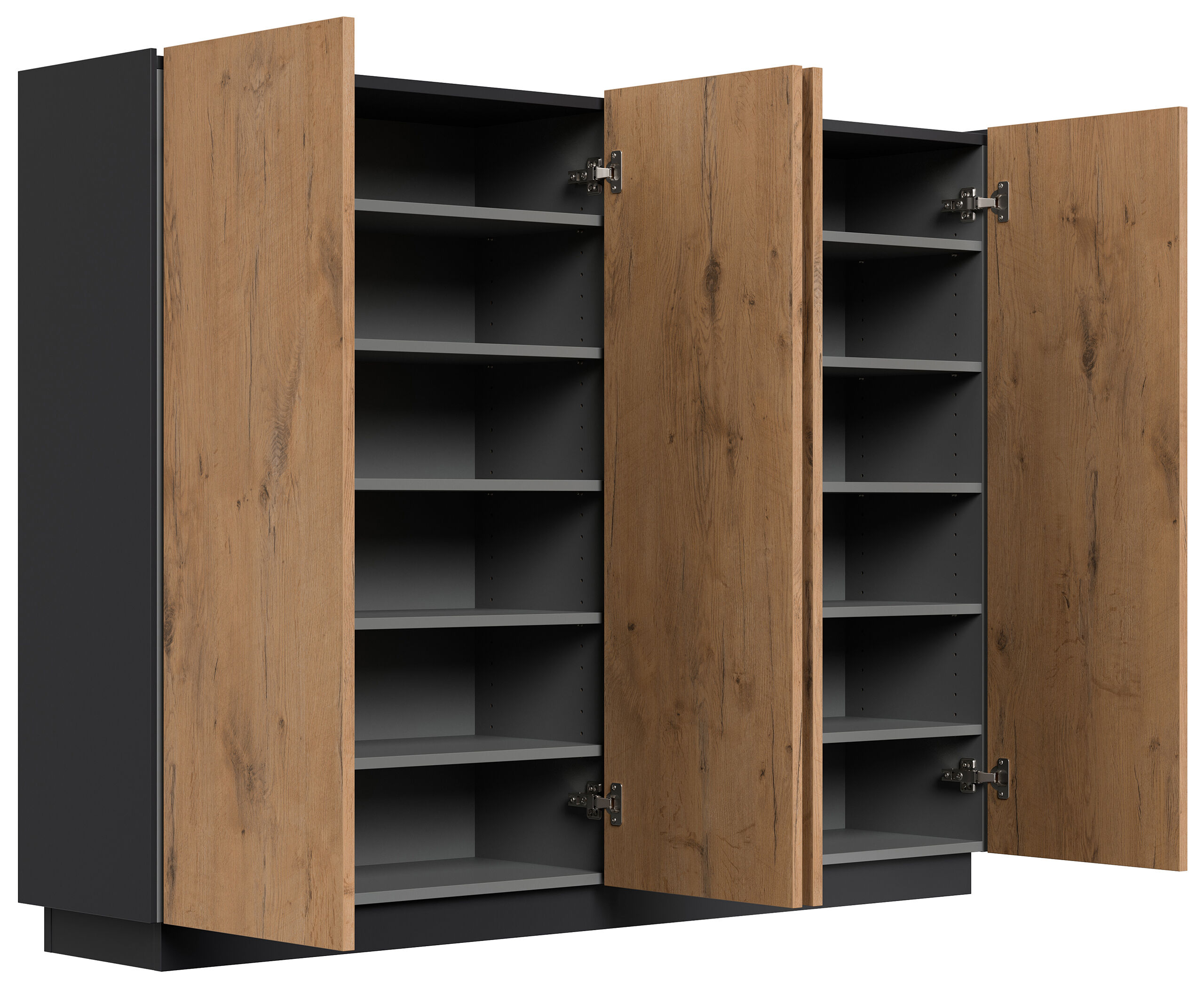 Sideboard Schuhschrank Alius-XL 4 Türen Oak 