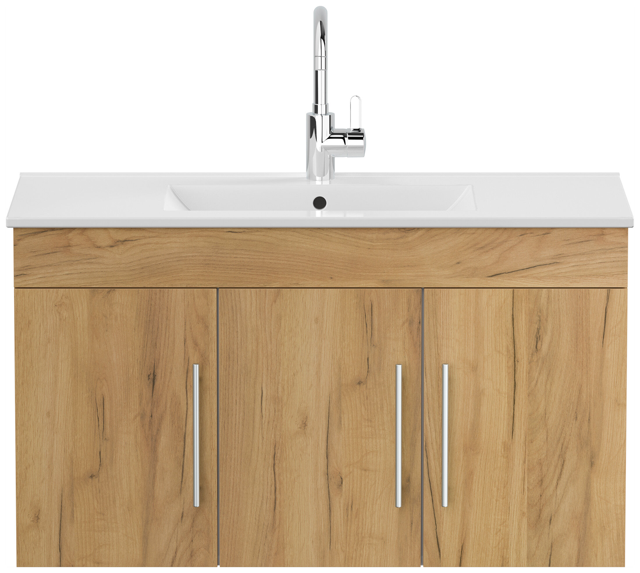 Badmöbel Venezia eiche gold Waschtisch mit 3 Softclose Türen