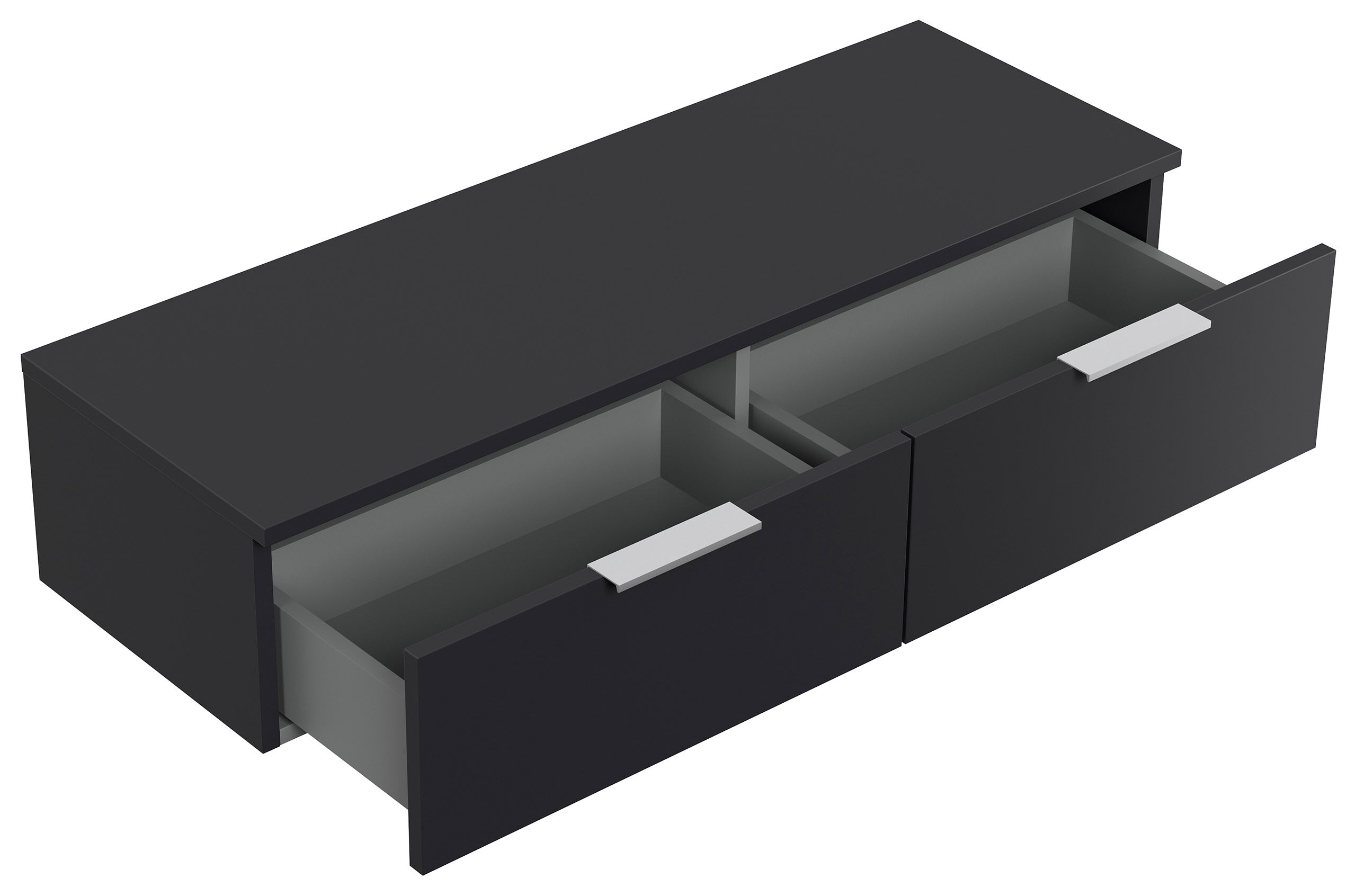 Hängekonsole Urban Slimline 2 Schubladen Softclose Grafit