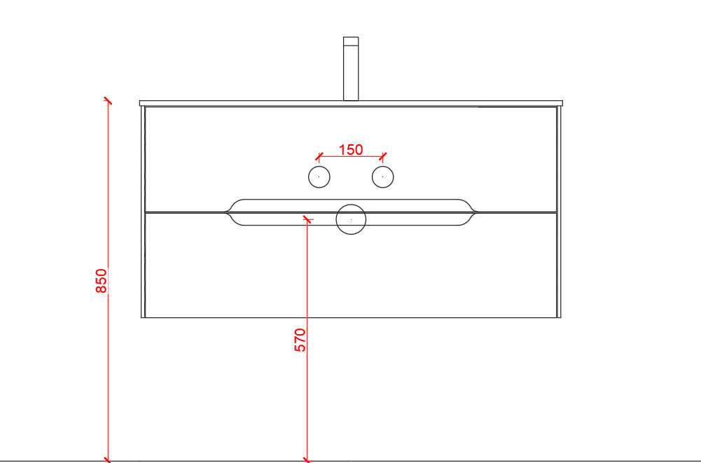 Badmöbel Set Riva 3tlg. 100 cm mit Spiegelschrank montiert kaschmir matt