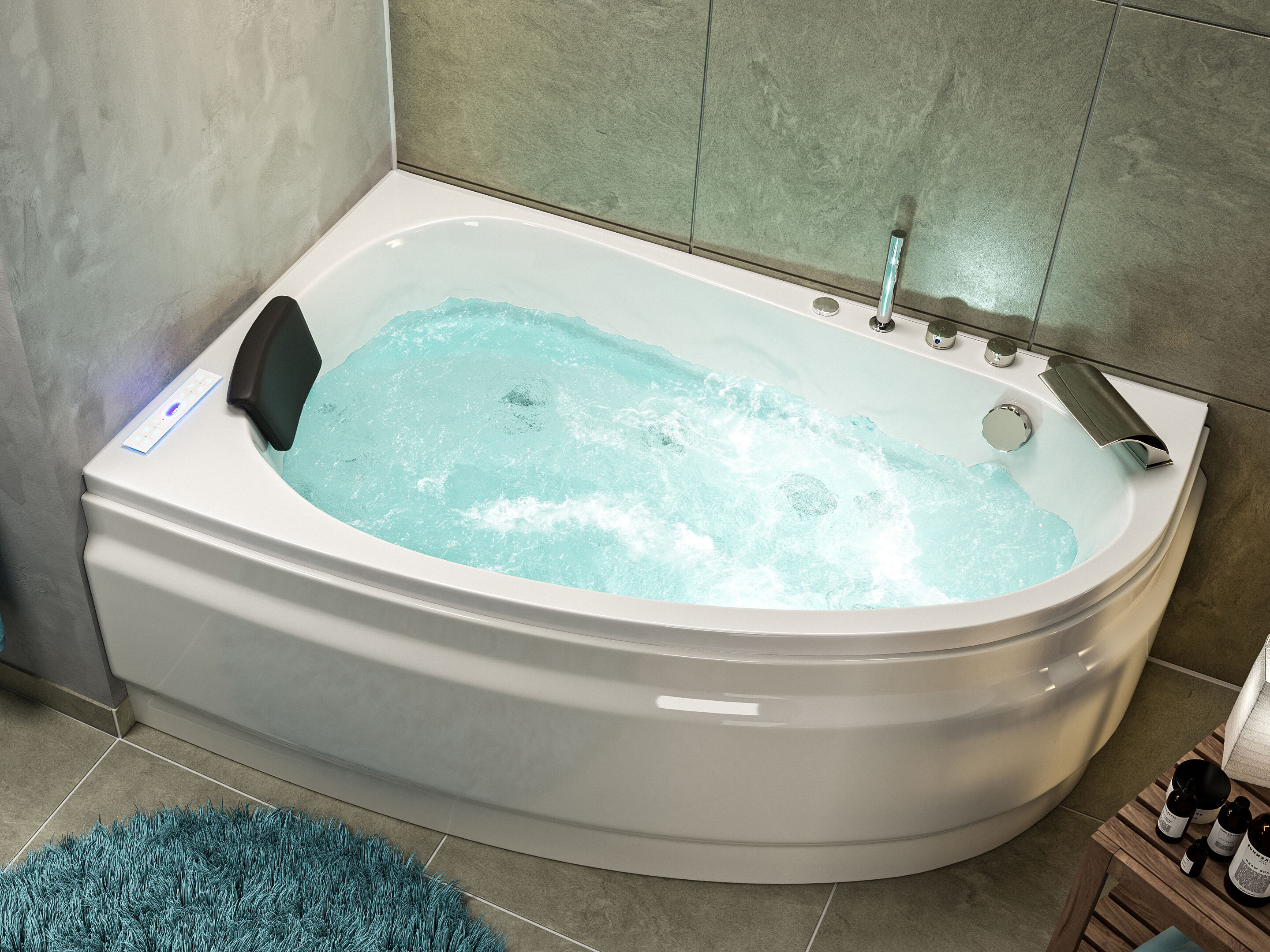 Stardust links Premium Whirlpool Set (L/B/H) 150/95/58,5 cm