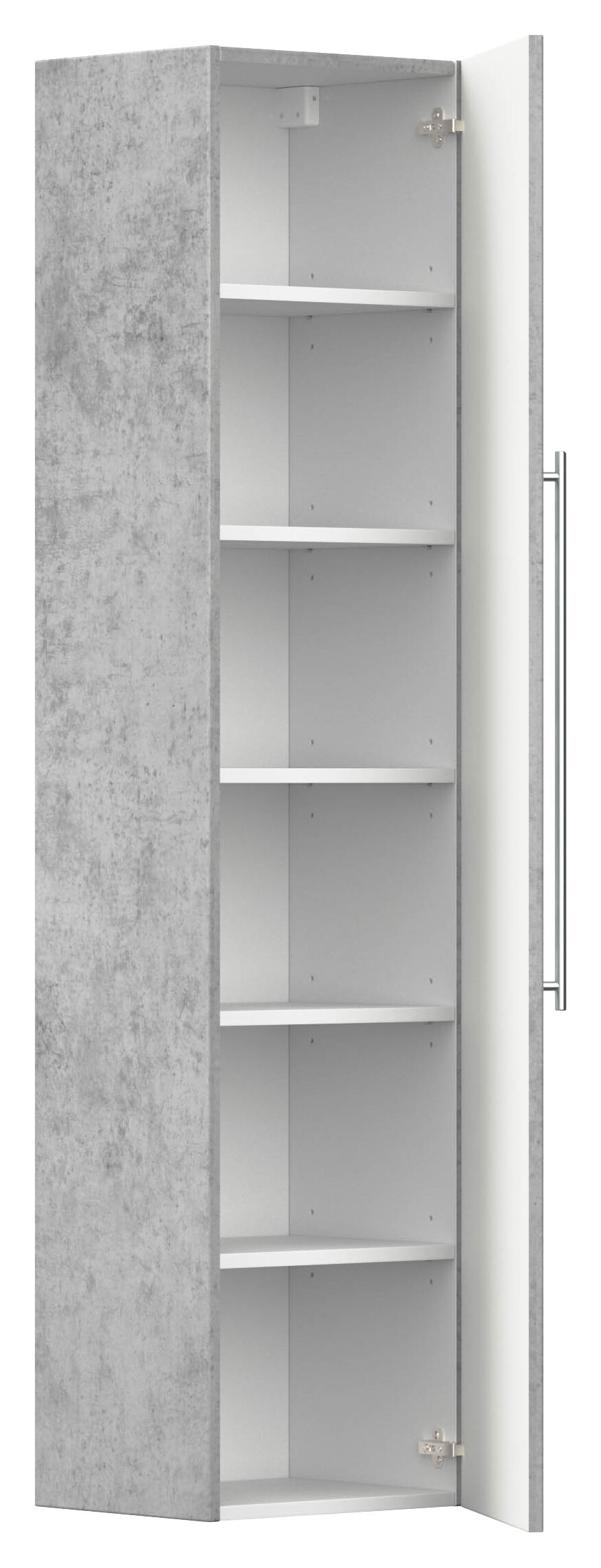 Badmöbel-Set Vitro XL 4-tlg. inkl. Glasbecken LED-Spiegel SoftClose beton