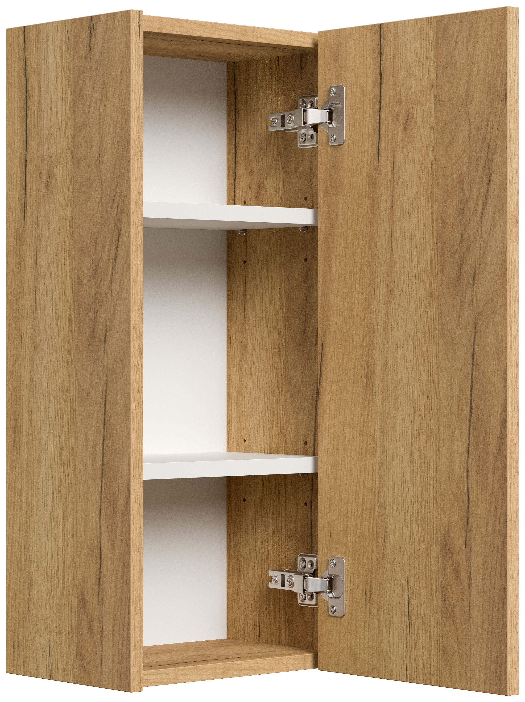 Badmöbel Set Taifun 4tlg. 120 cm mit Spiegelschrank & 2x Badschrank eiche gold