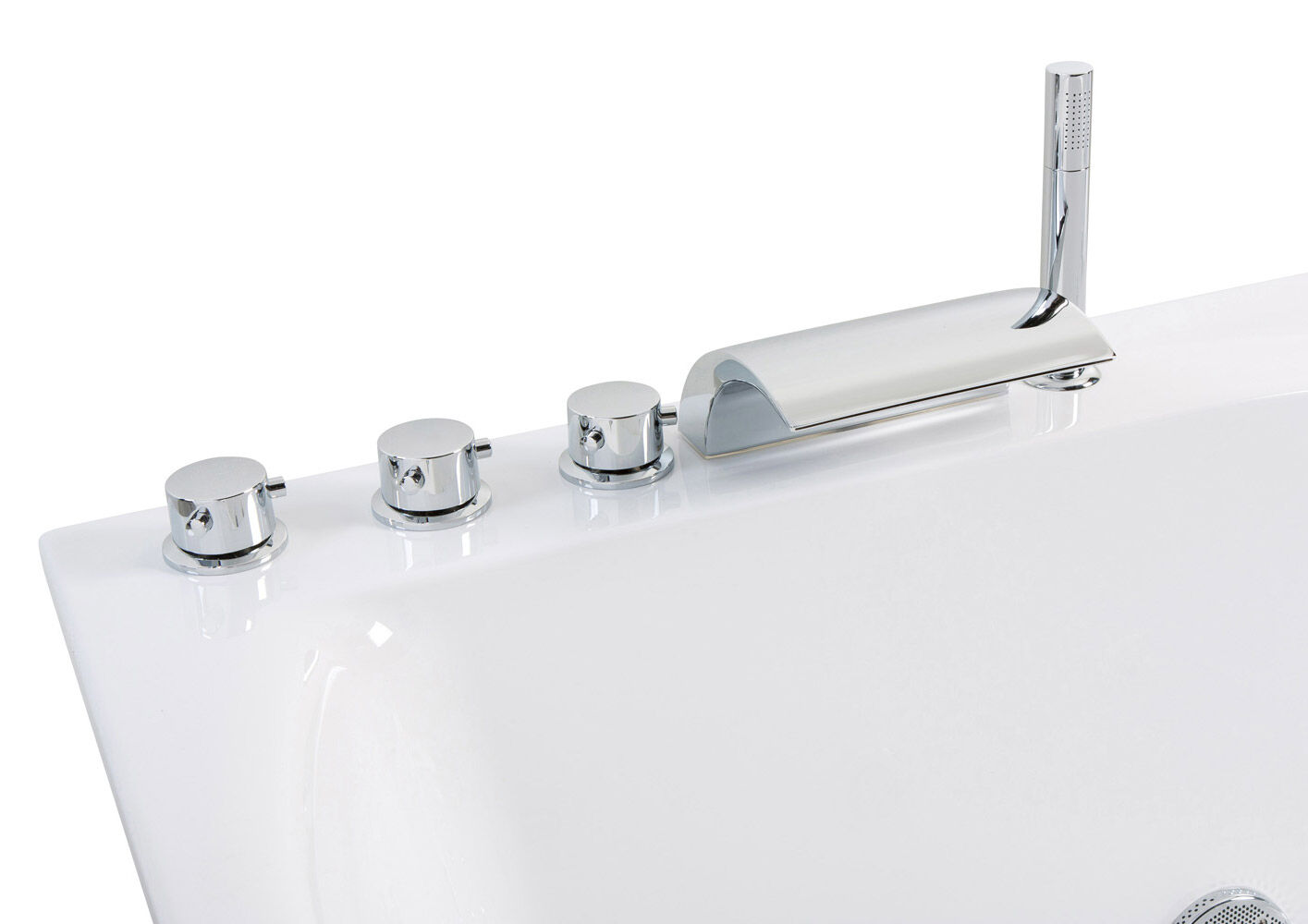 Rechteck Whirlpool Centauri 180x85 rechts Made in Germany 18 Düsen ohne Armatur